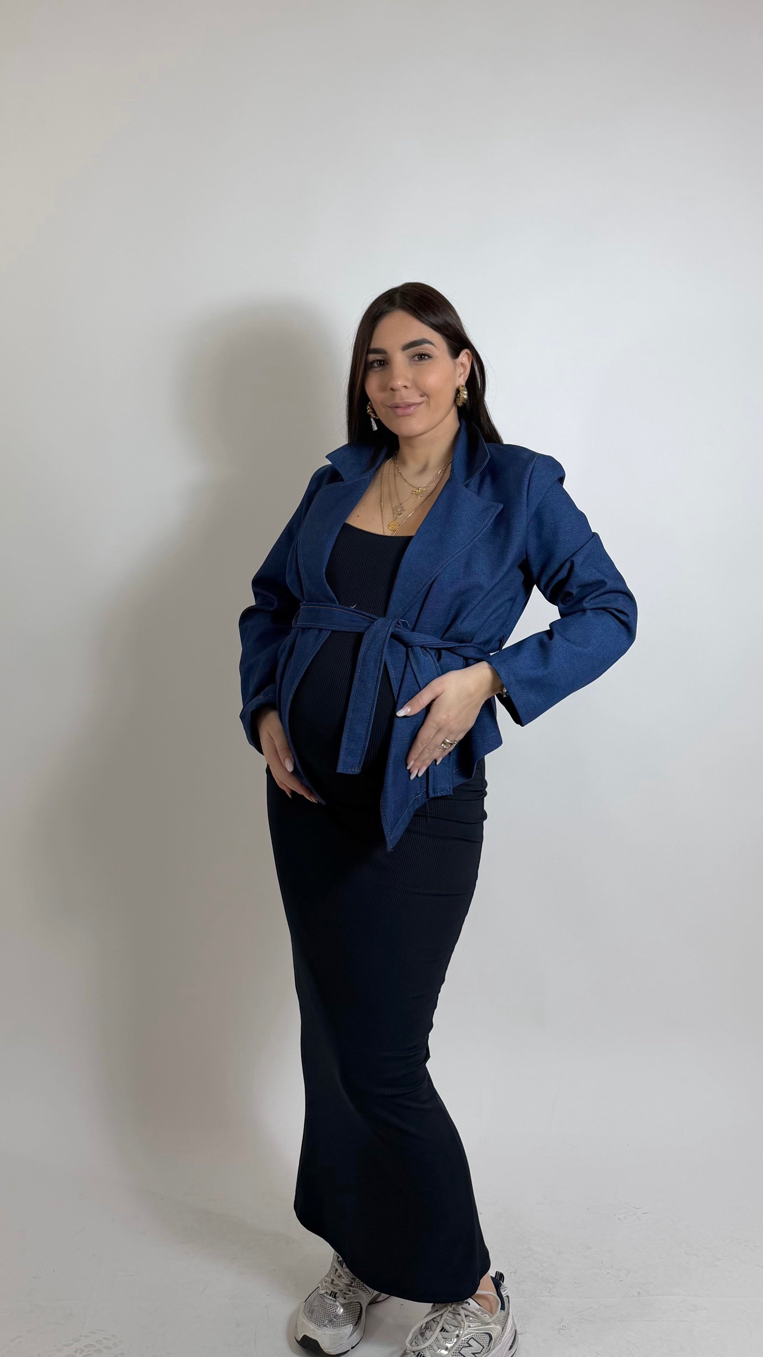 Abito Basic bretella sottile Blu
