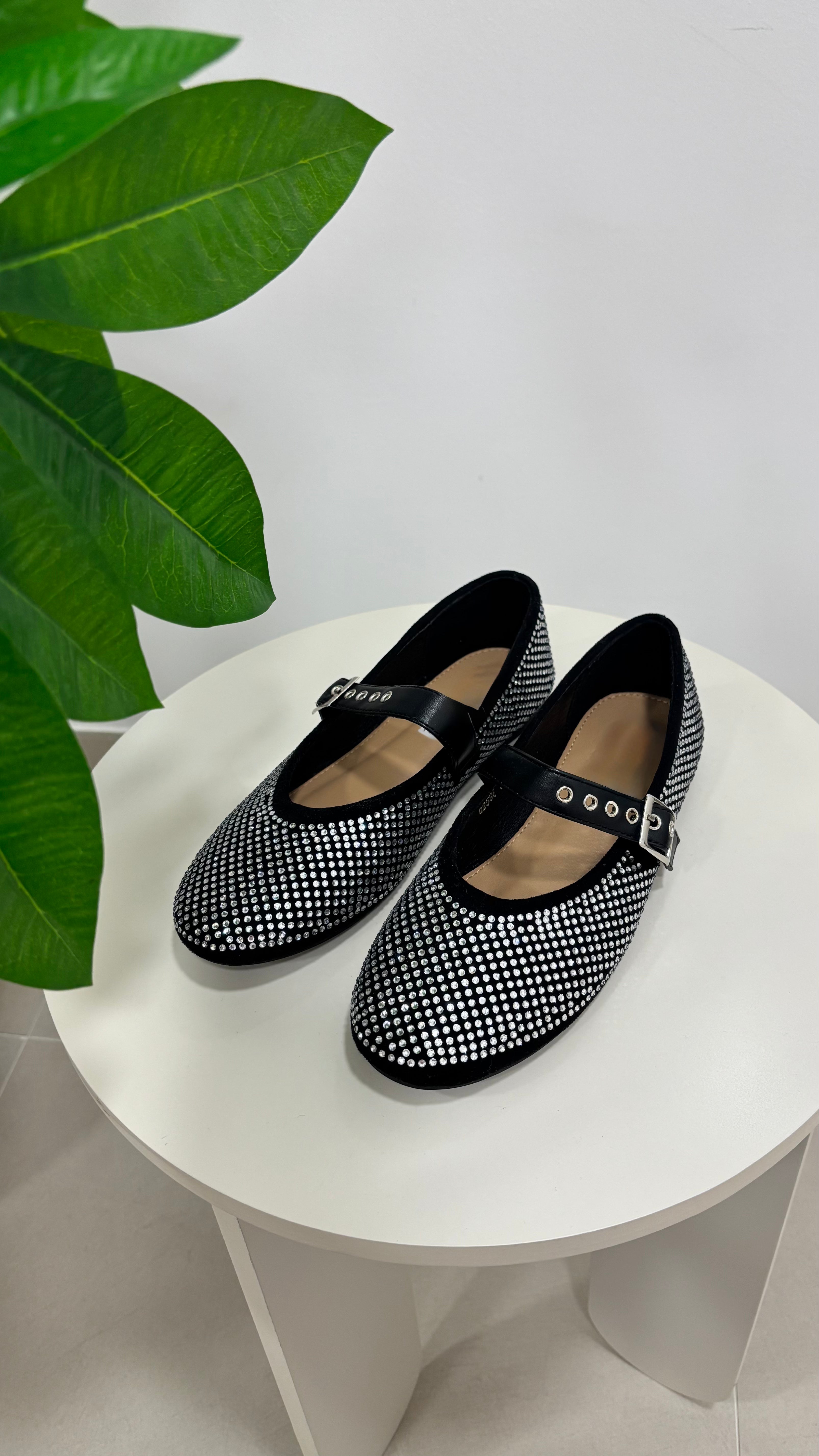 Ballerina Strass Nera