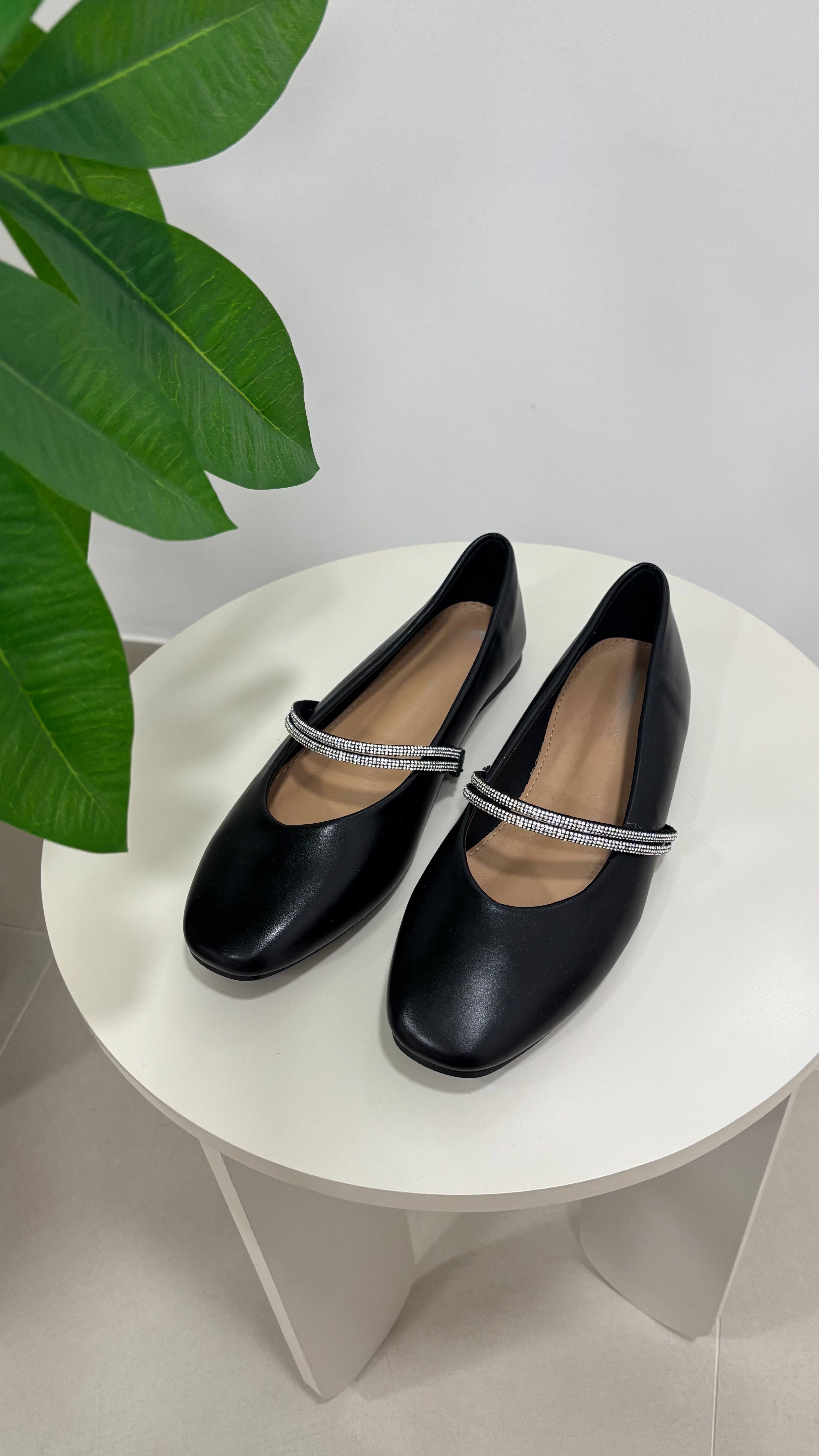 Ballerina Cinturino Gioiello Nera