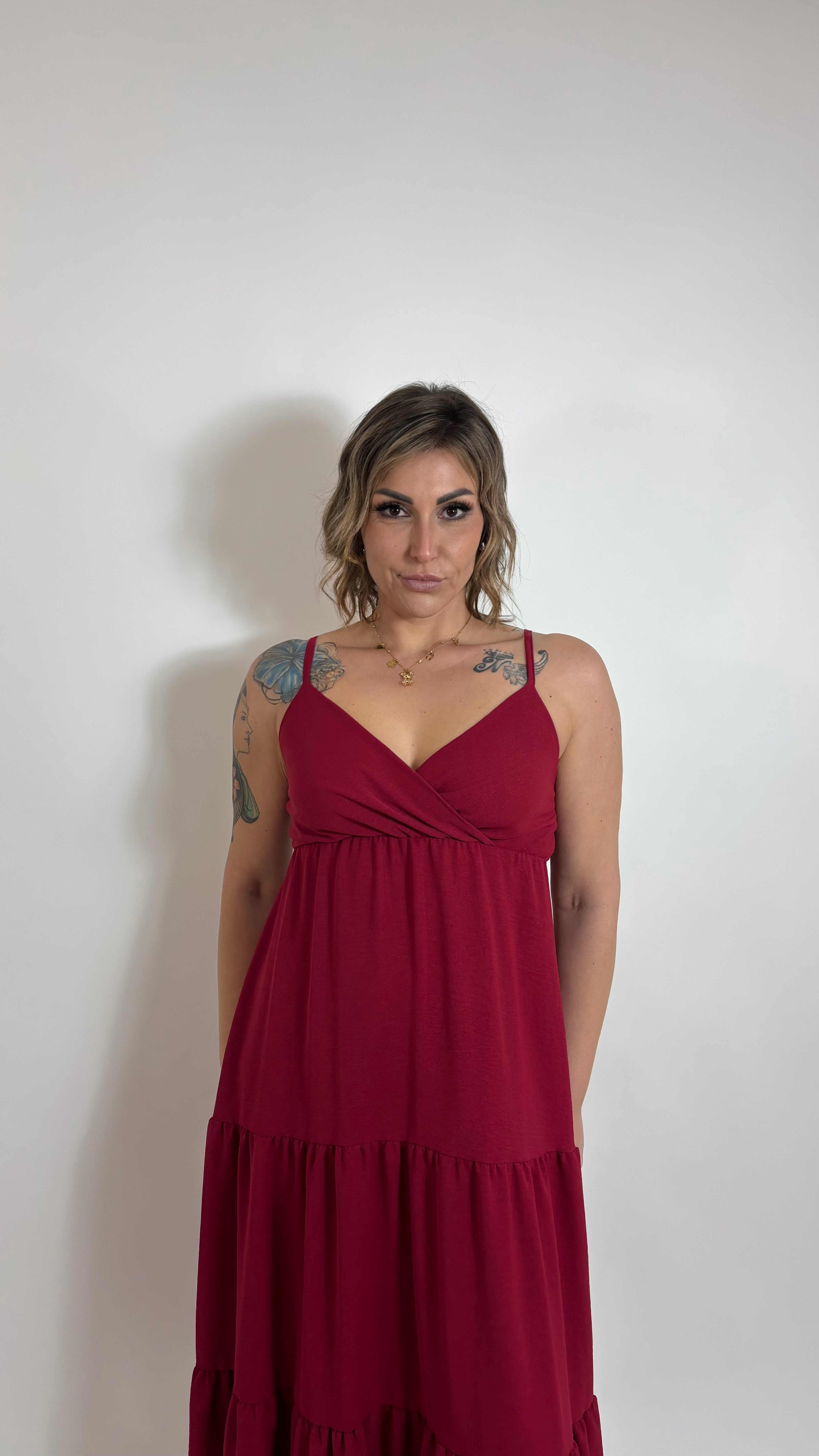 Abito Gioia Rosso India