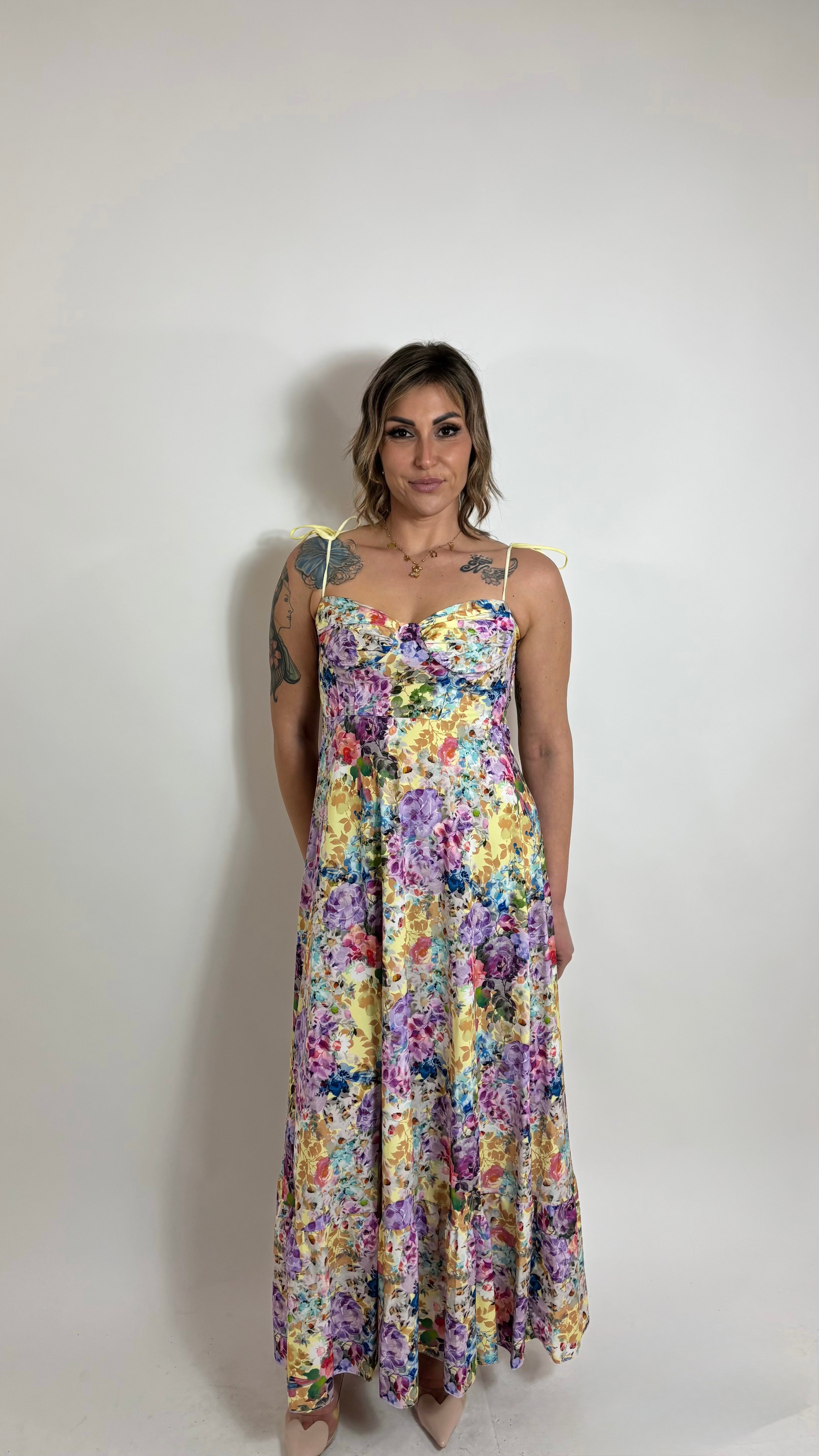 Abito Flowers Yellow