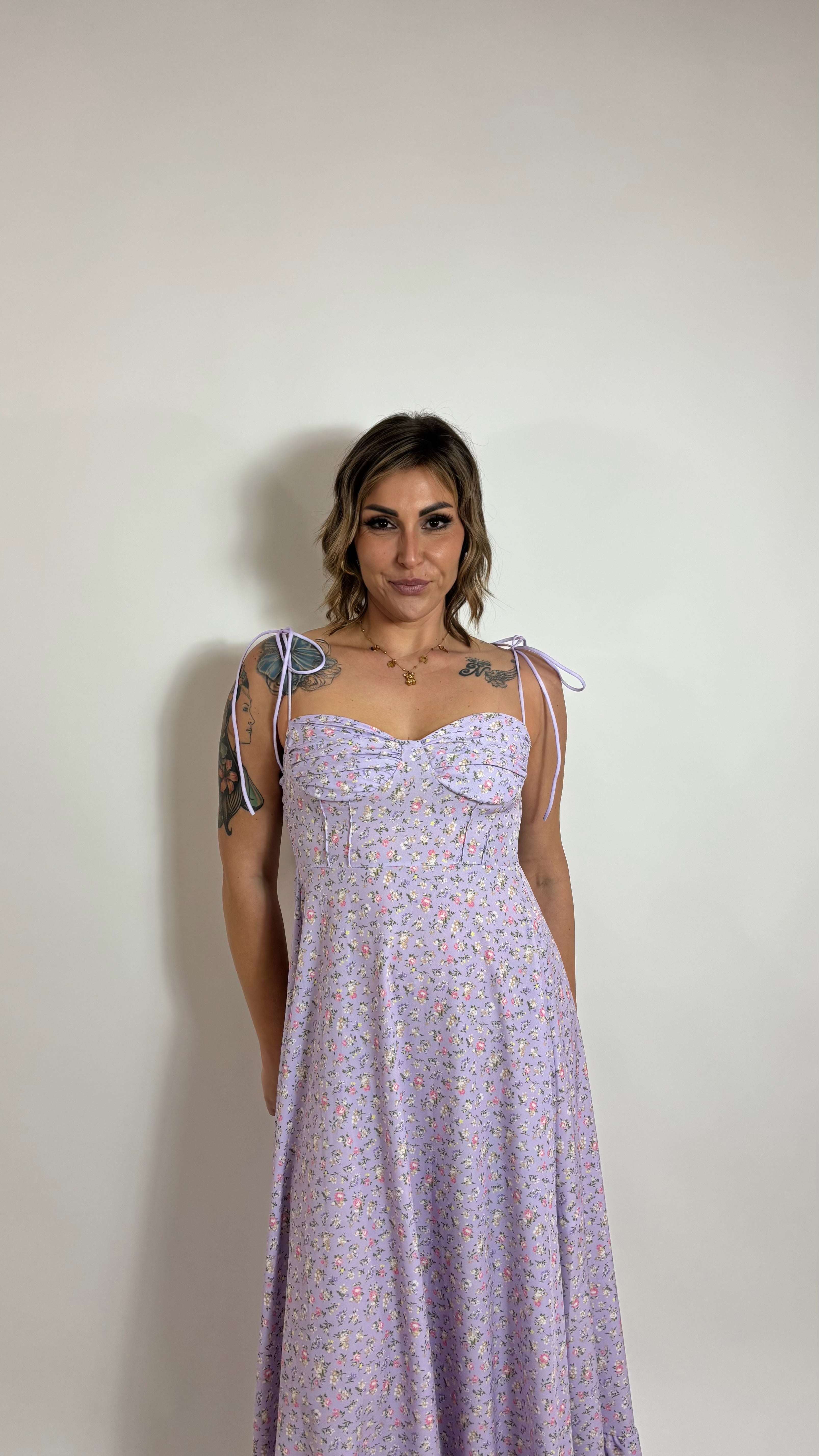 Abito Alice Flowers Lilla