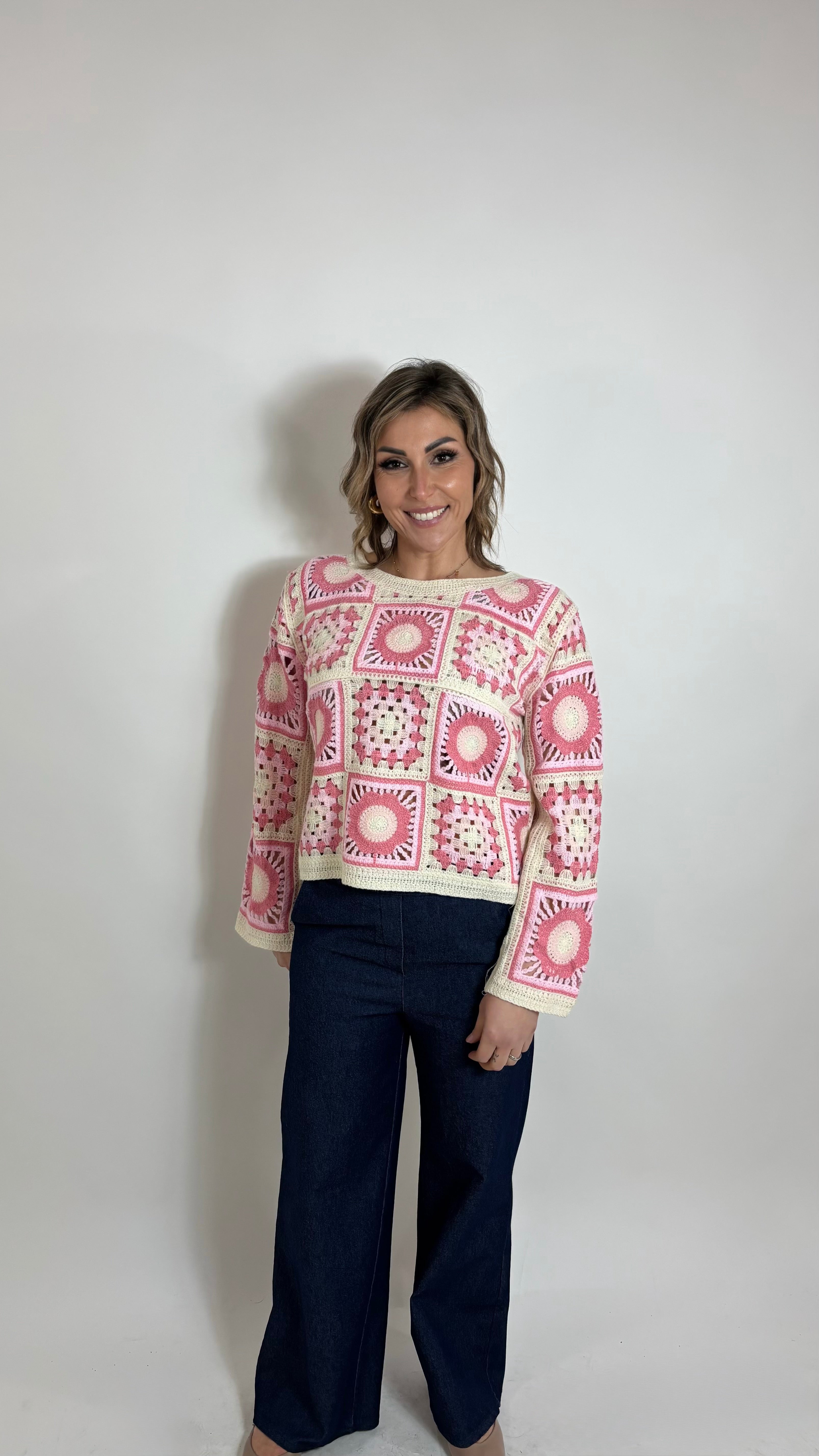 Pantalone Denim Wide Leg