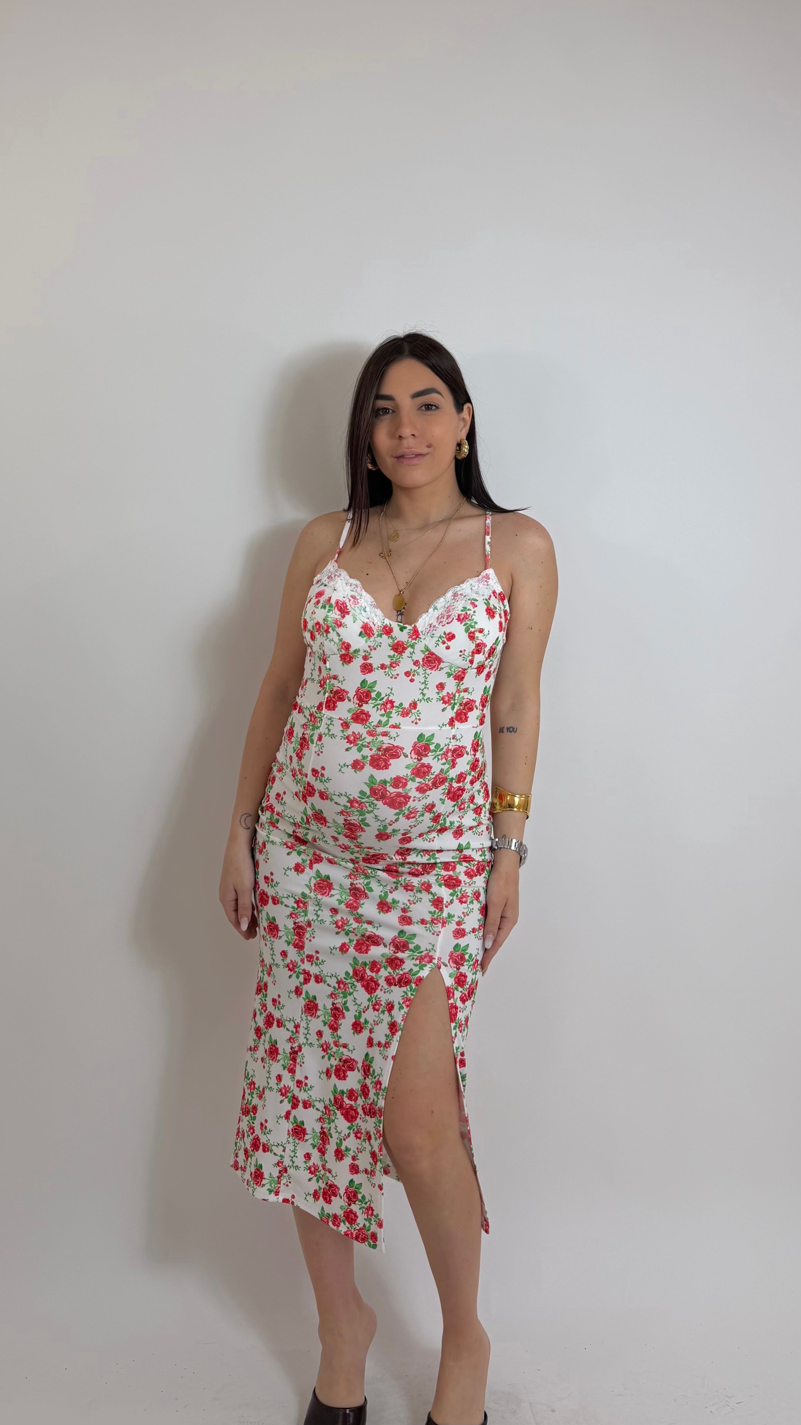 Abito Secret Garden Rosso