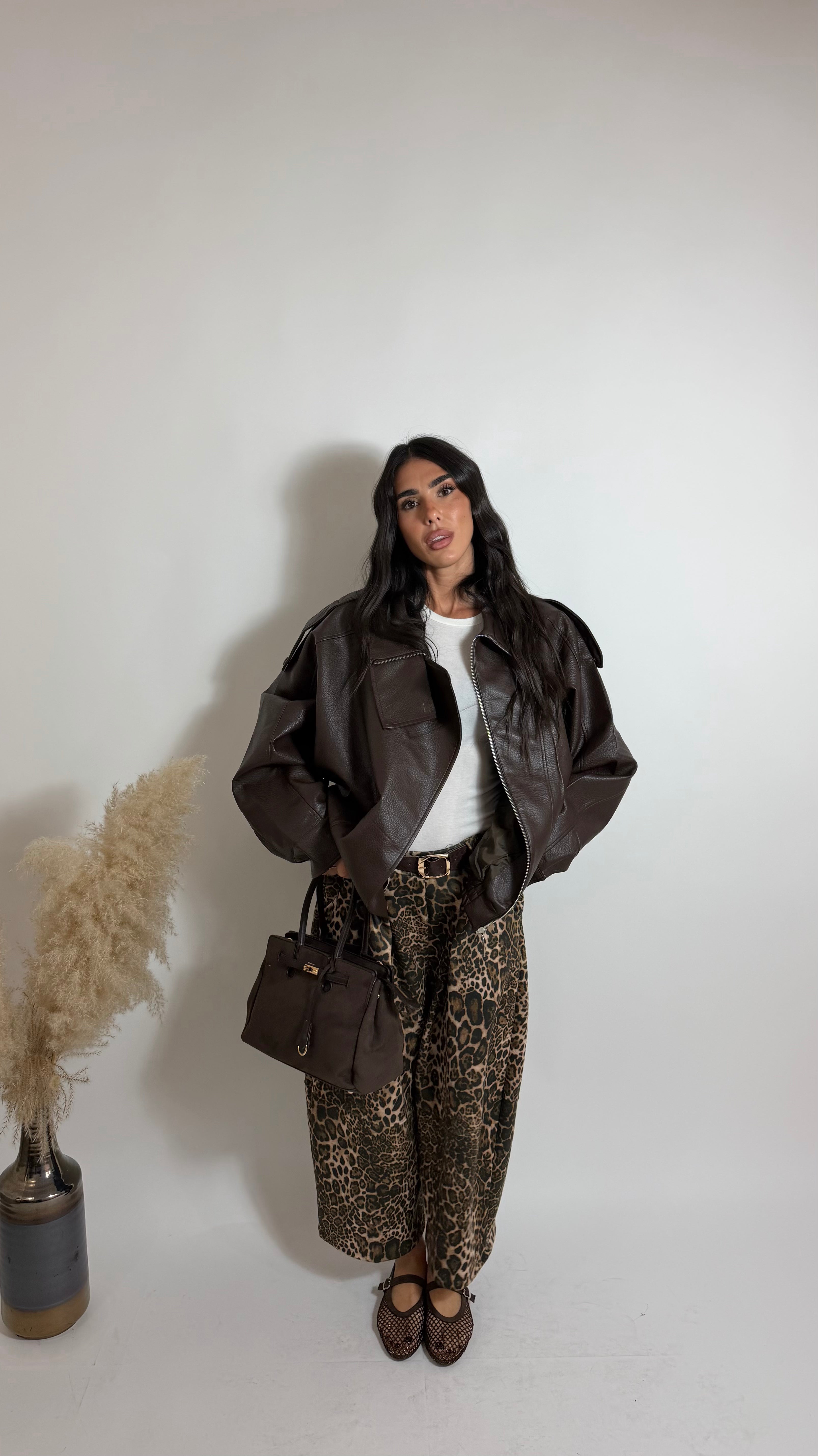Pantalone Leopard Wide