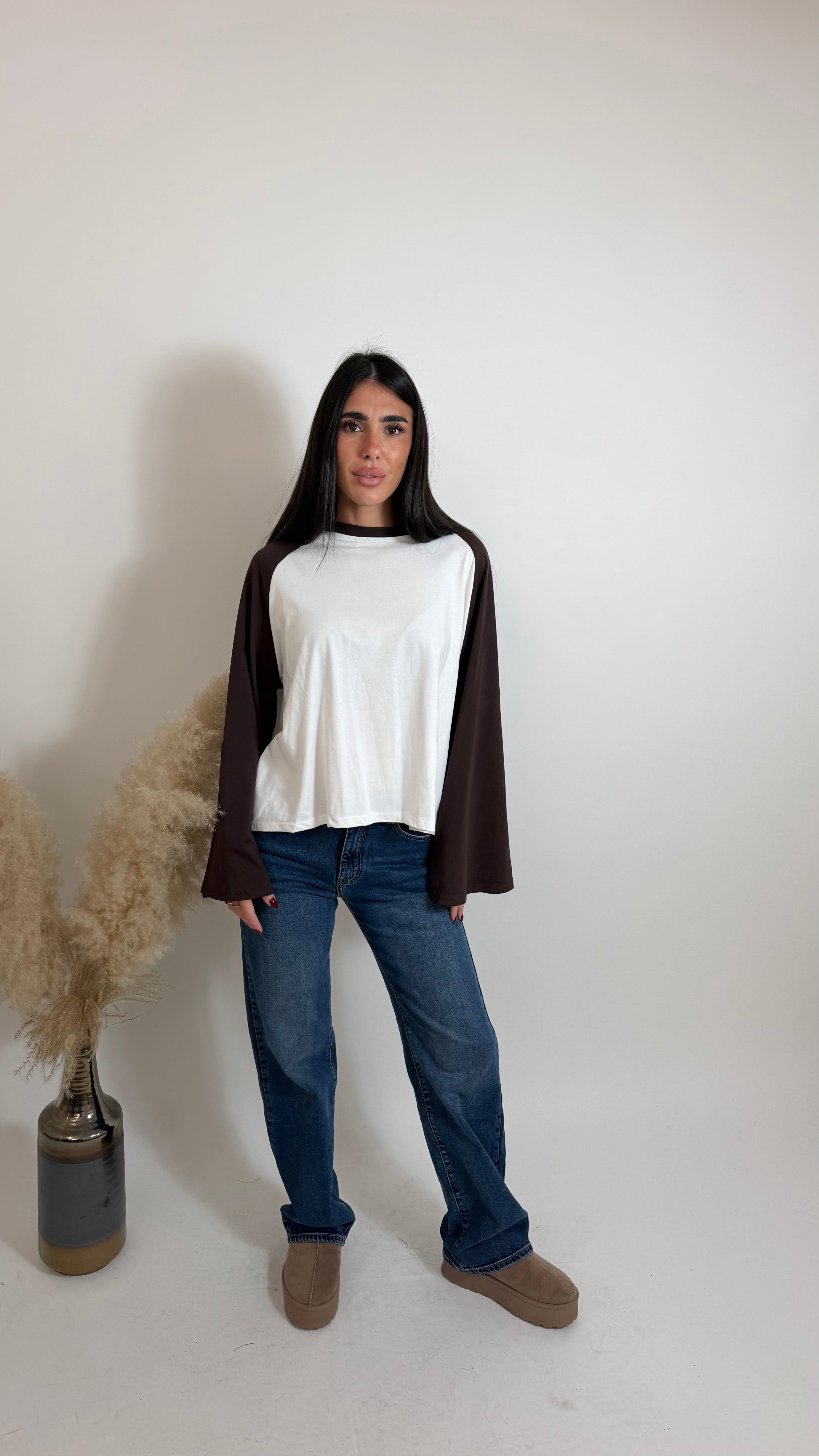 Maglia Bicolor Flare Choco