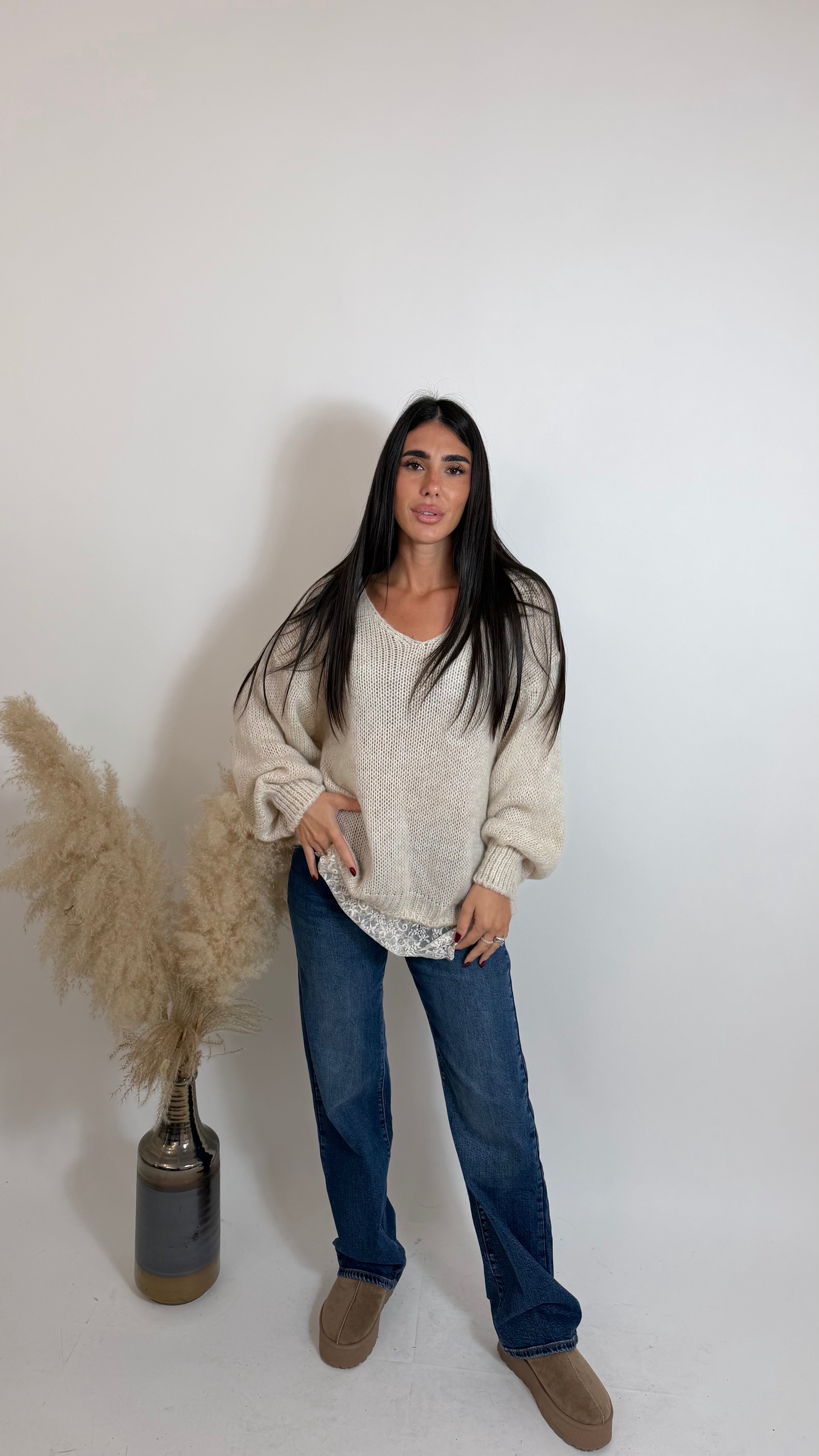 Pull Lace Romance Burro