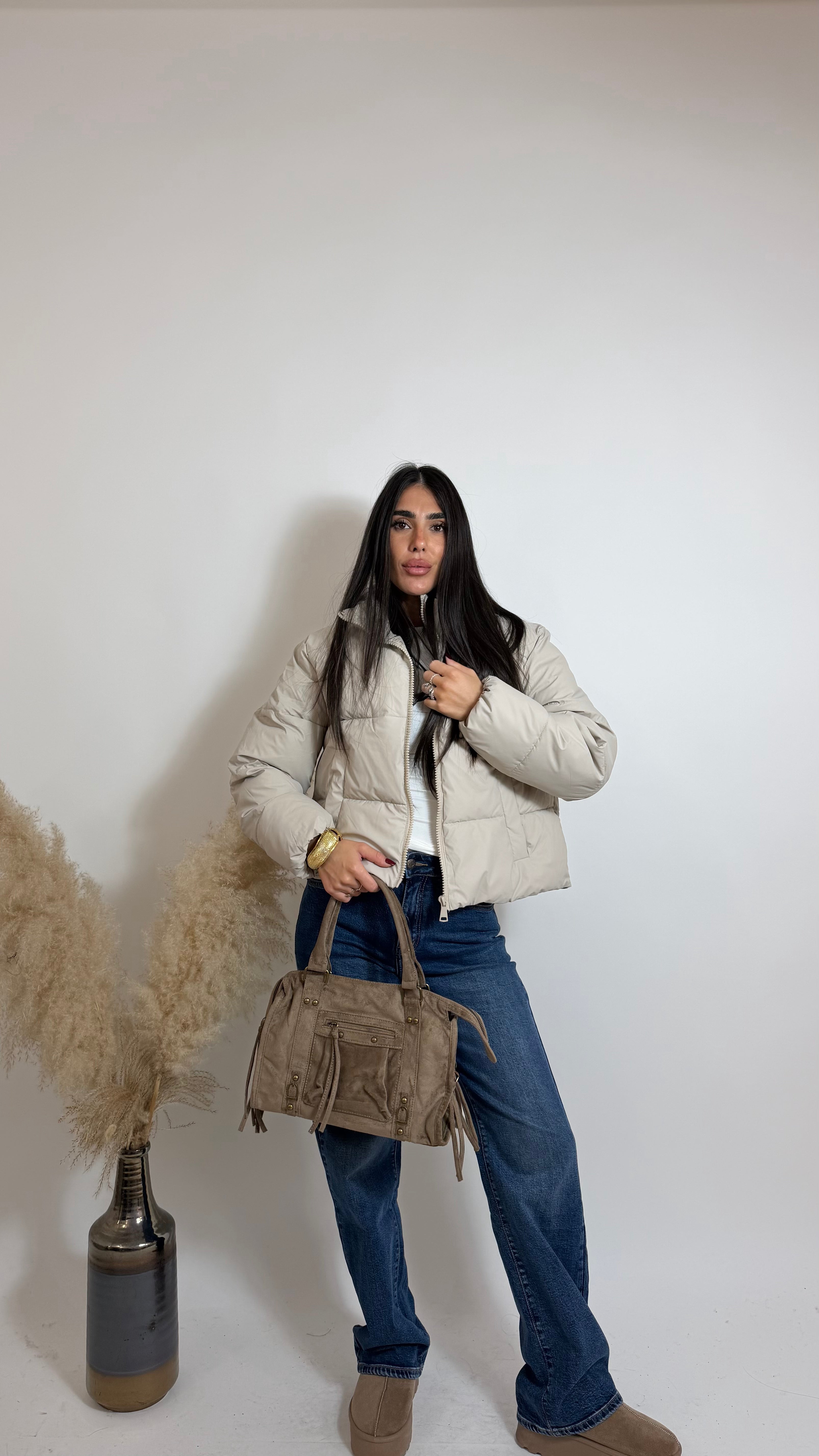 Piumino Puffer Burro