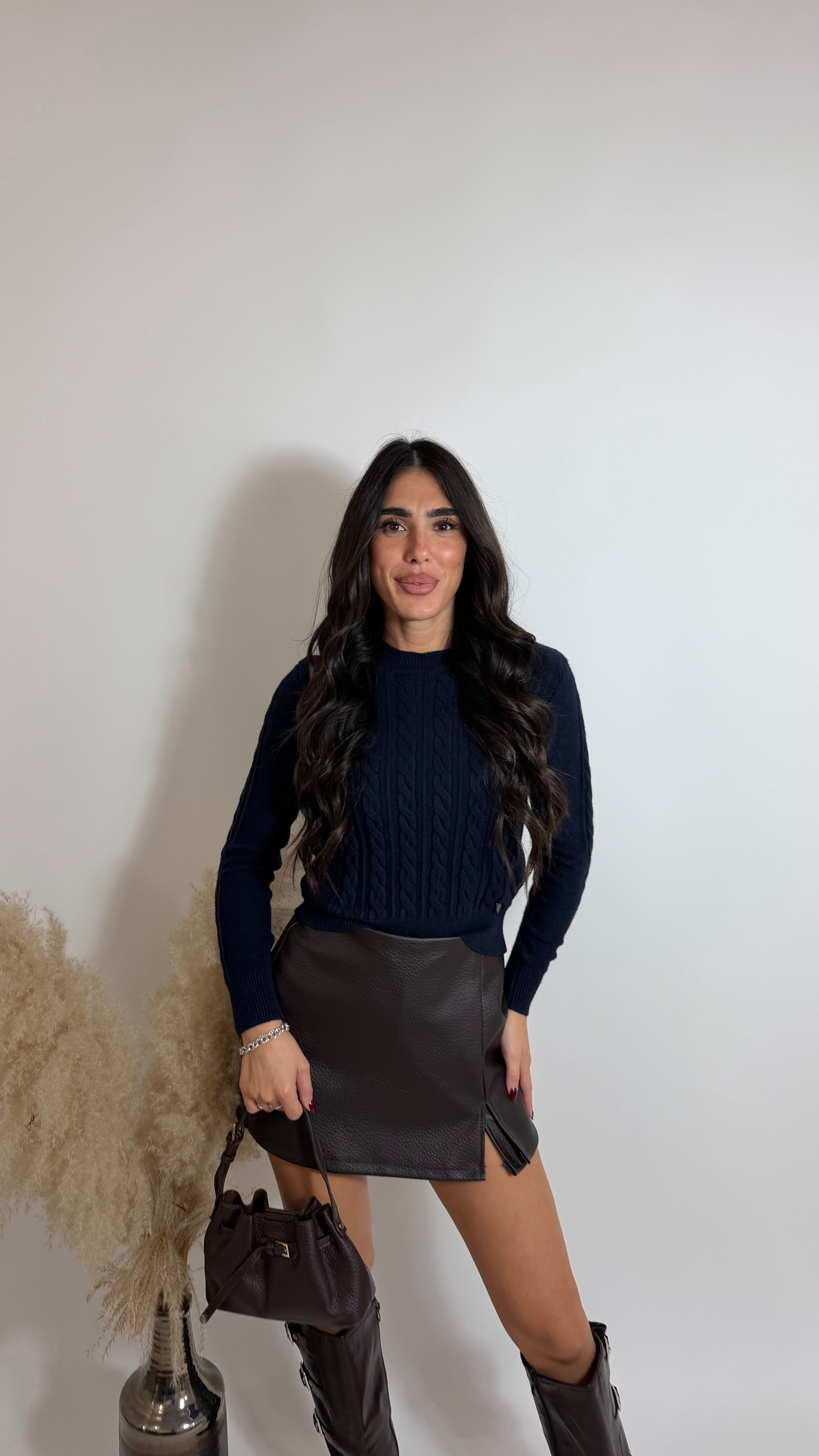 Pull Essential Treccia Blu