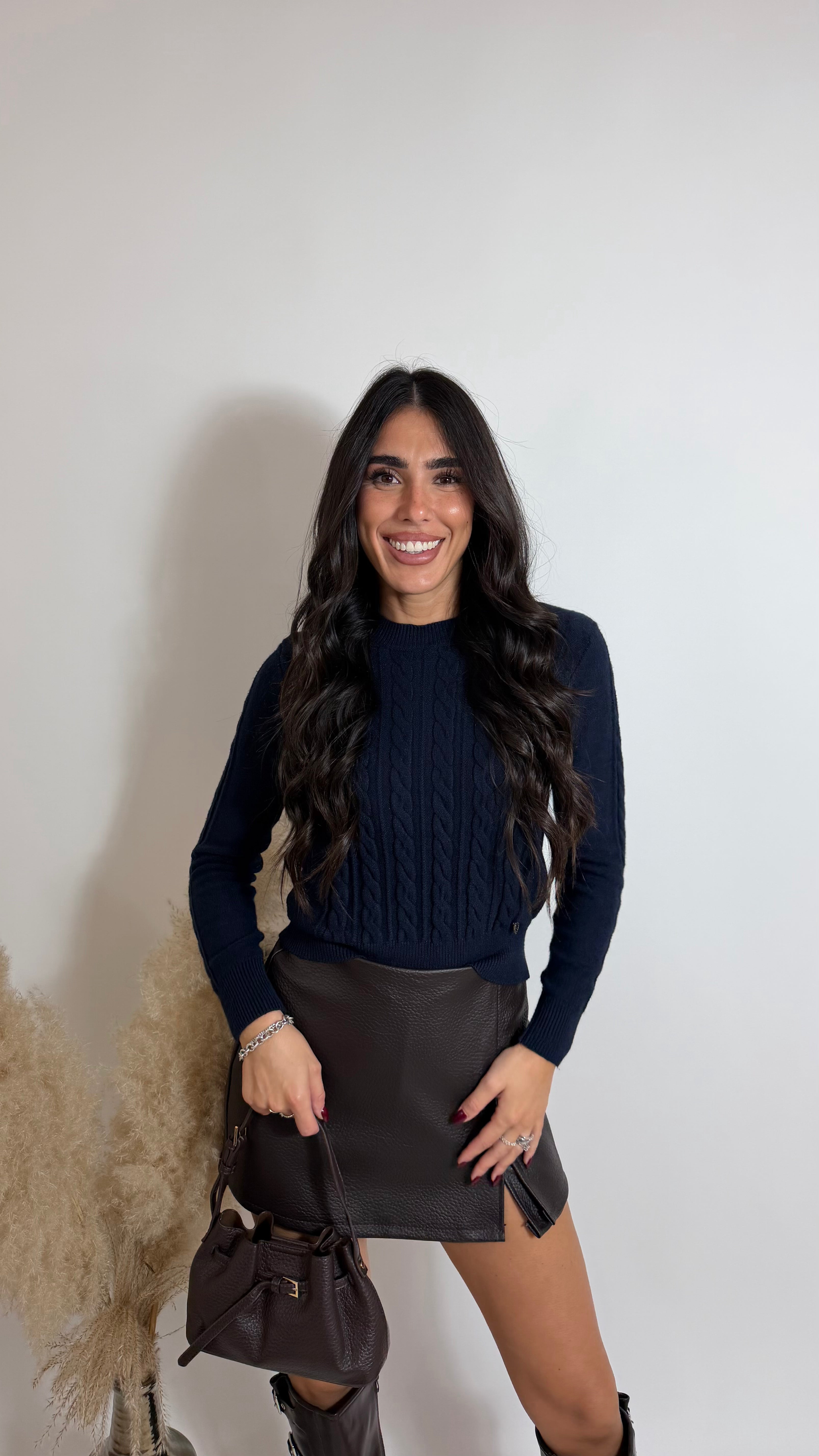 Pull Essential Treccia Blu