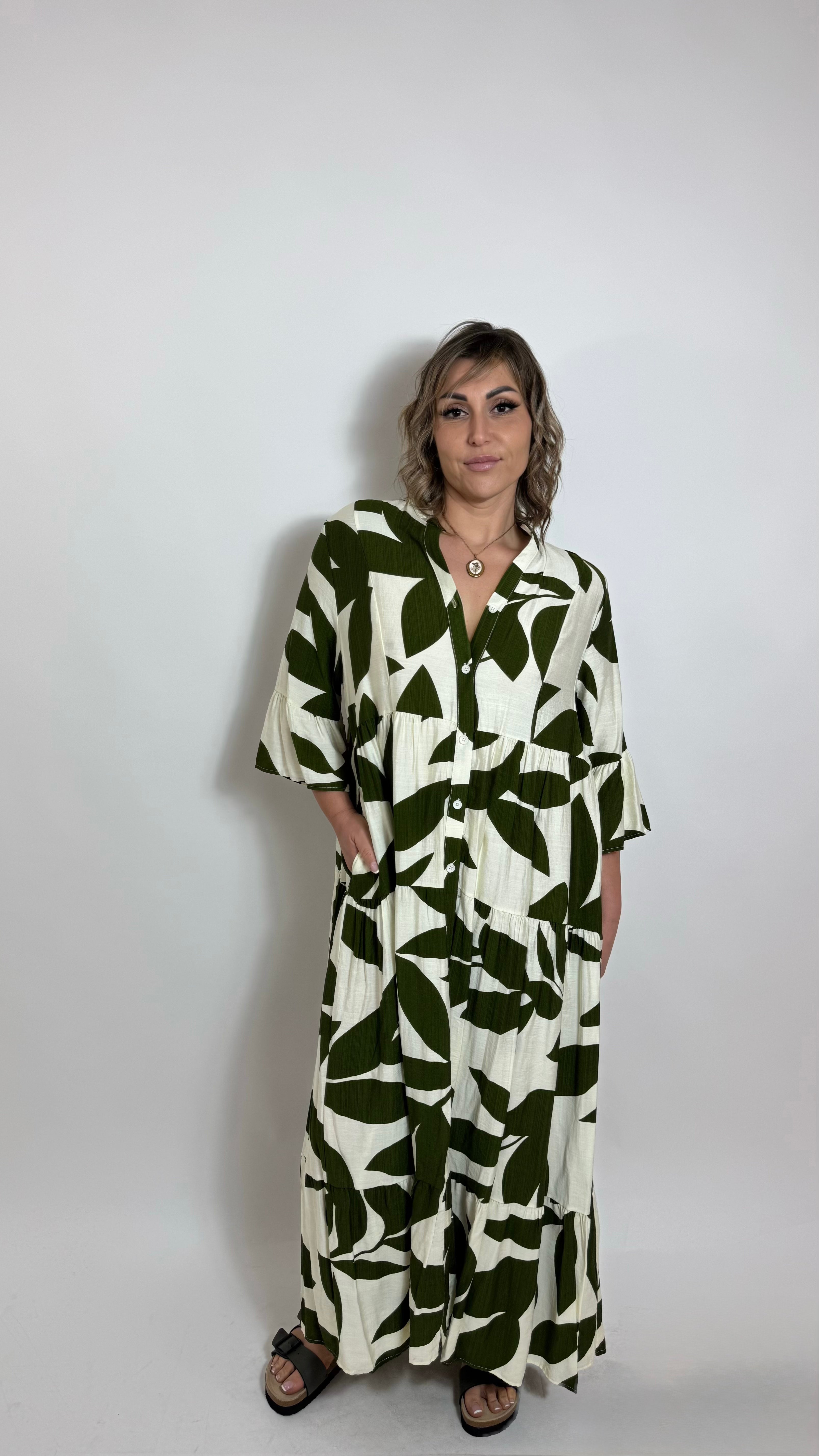 Abito Tropical Verde