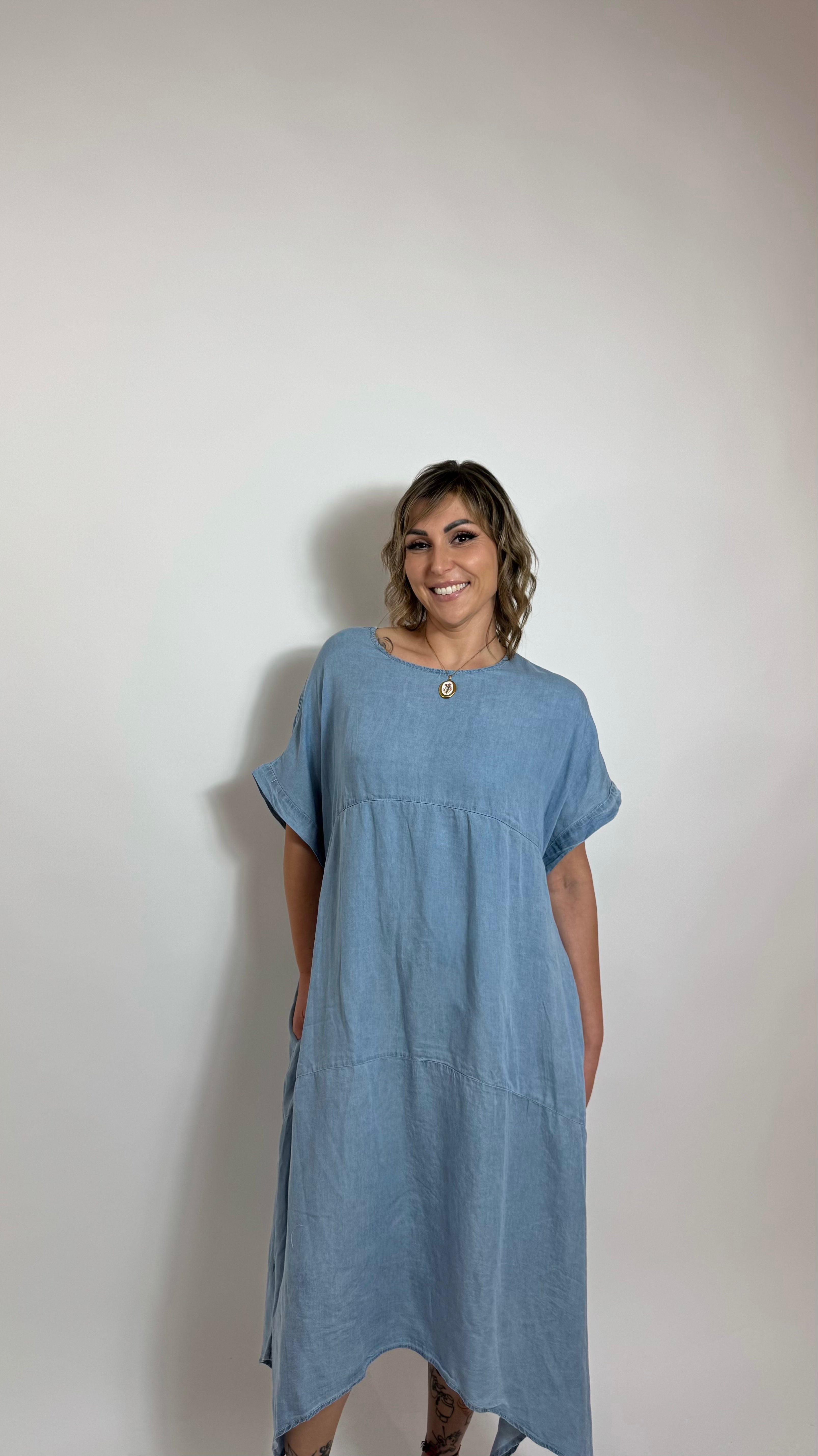 Maxi Abito Denim