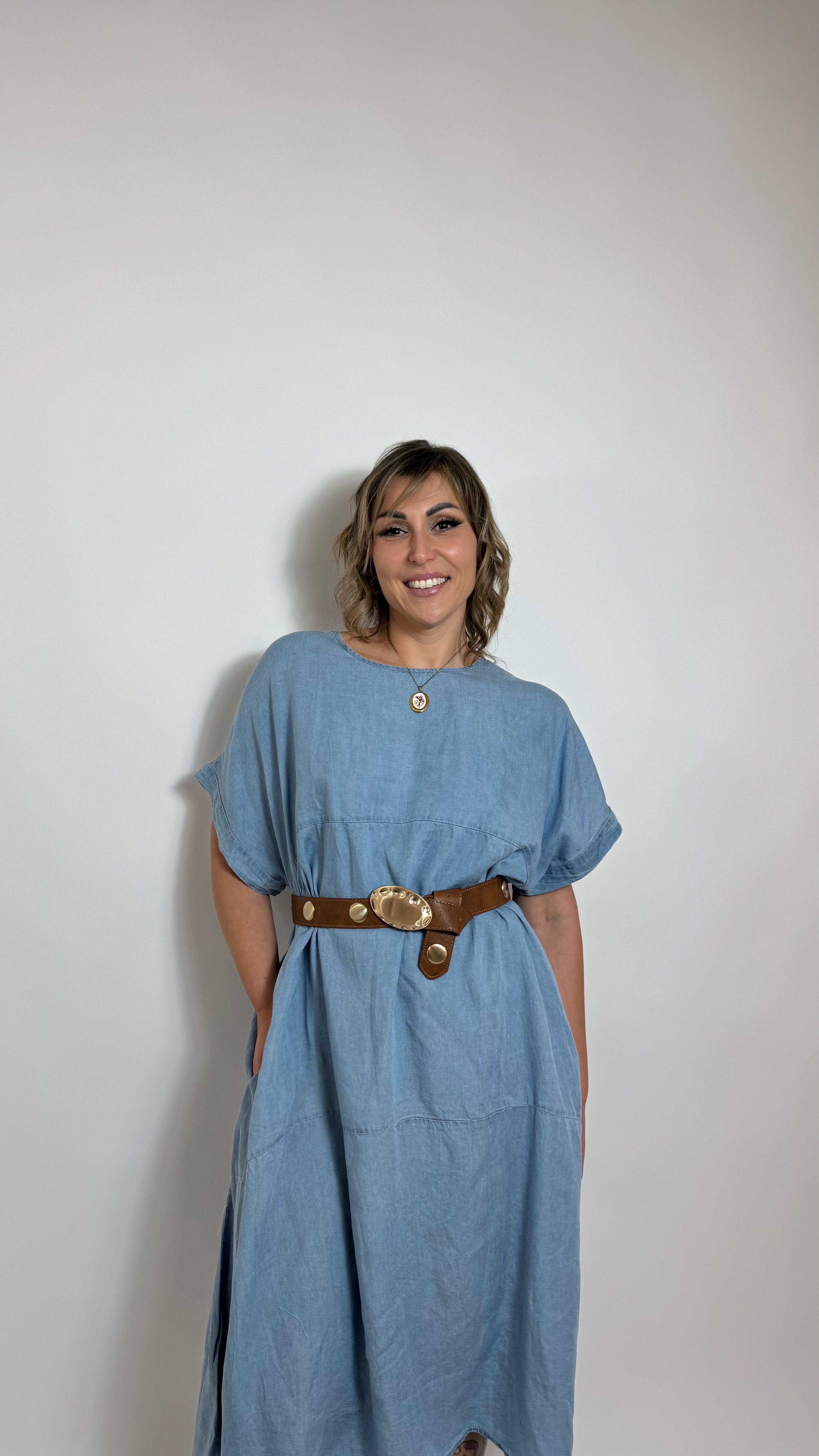 Maxi Abito Denim