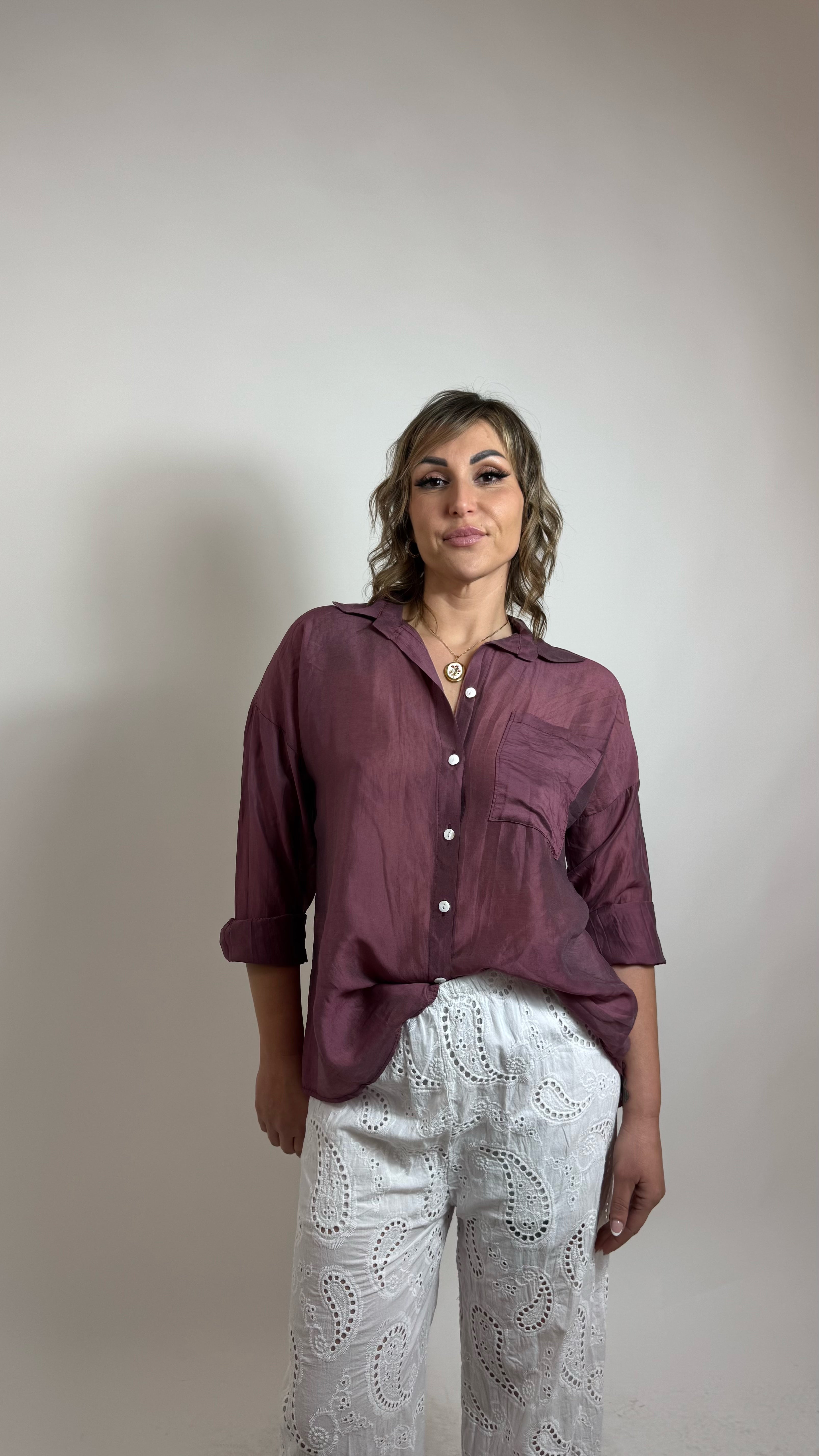 Camicia Soft Transparency Vinaccio