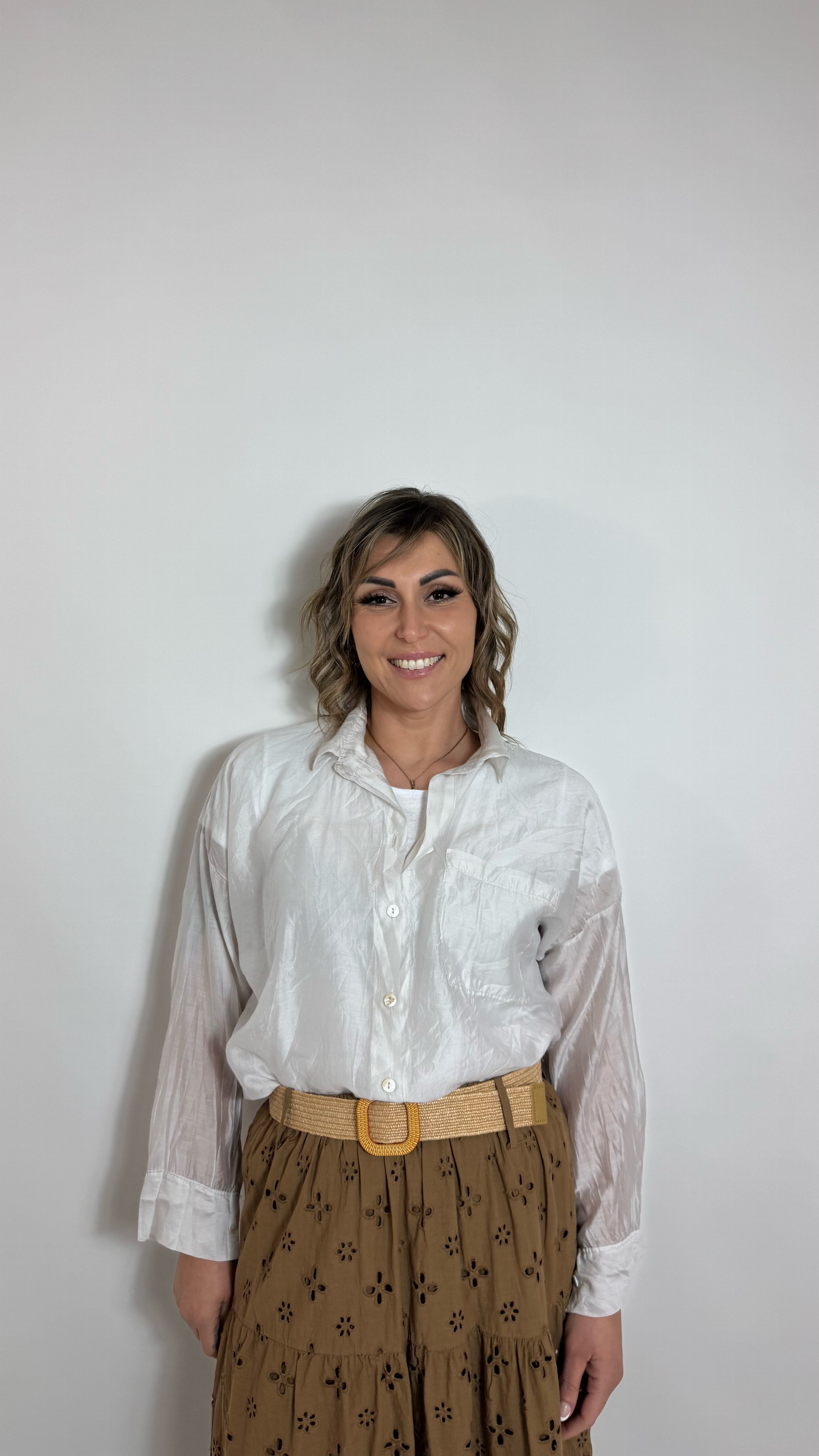 Camicia Soft Transparency Nude