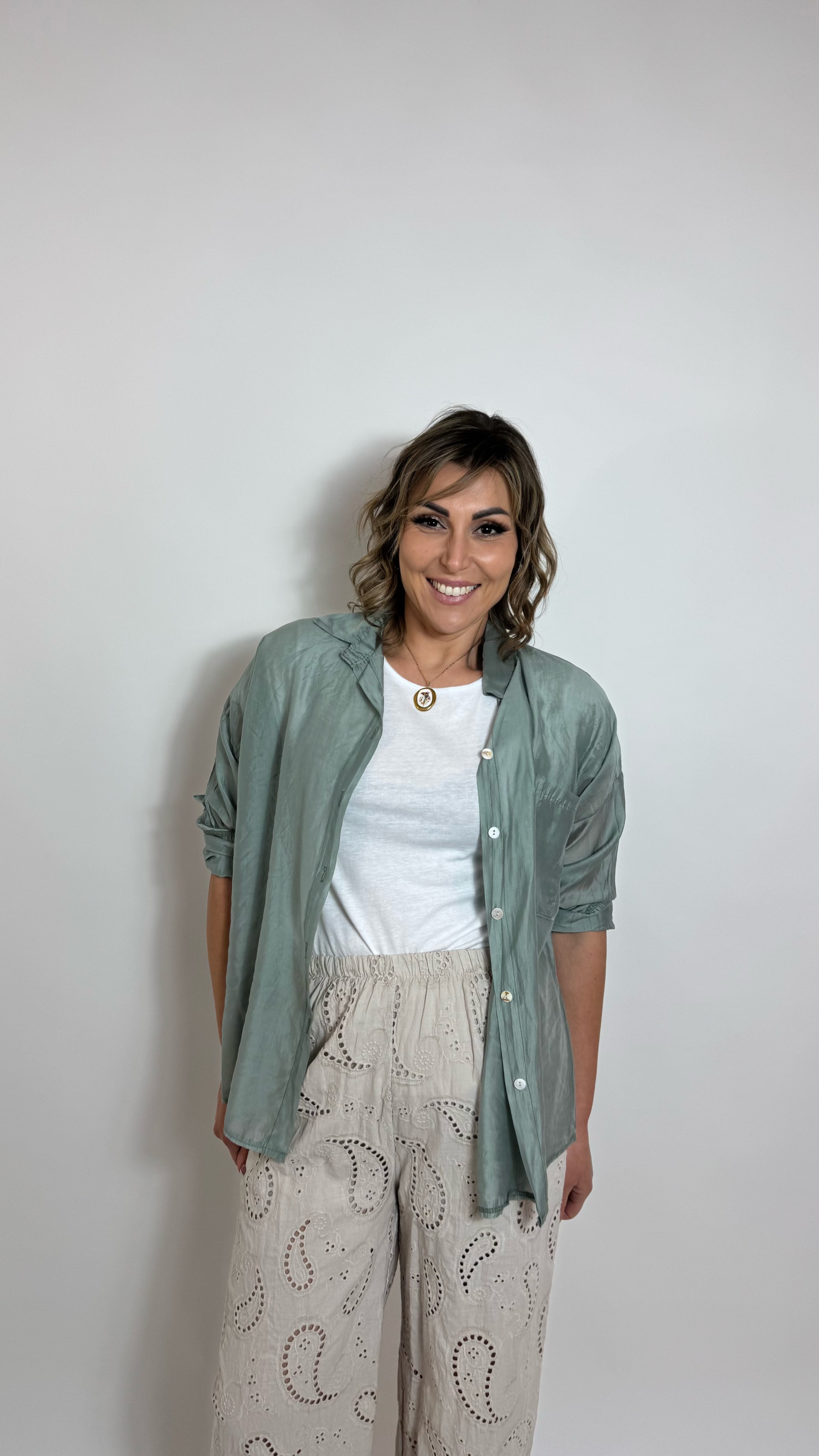 Camicia Soft Transparency Verde