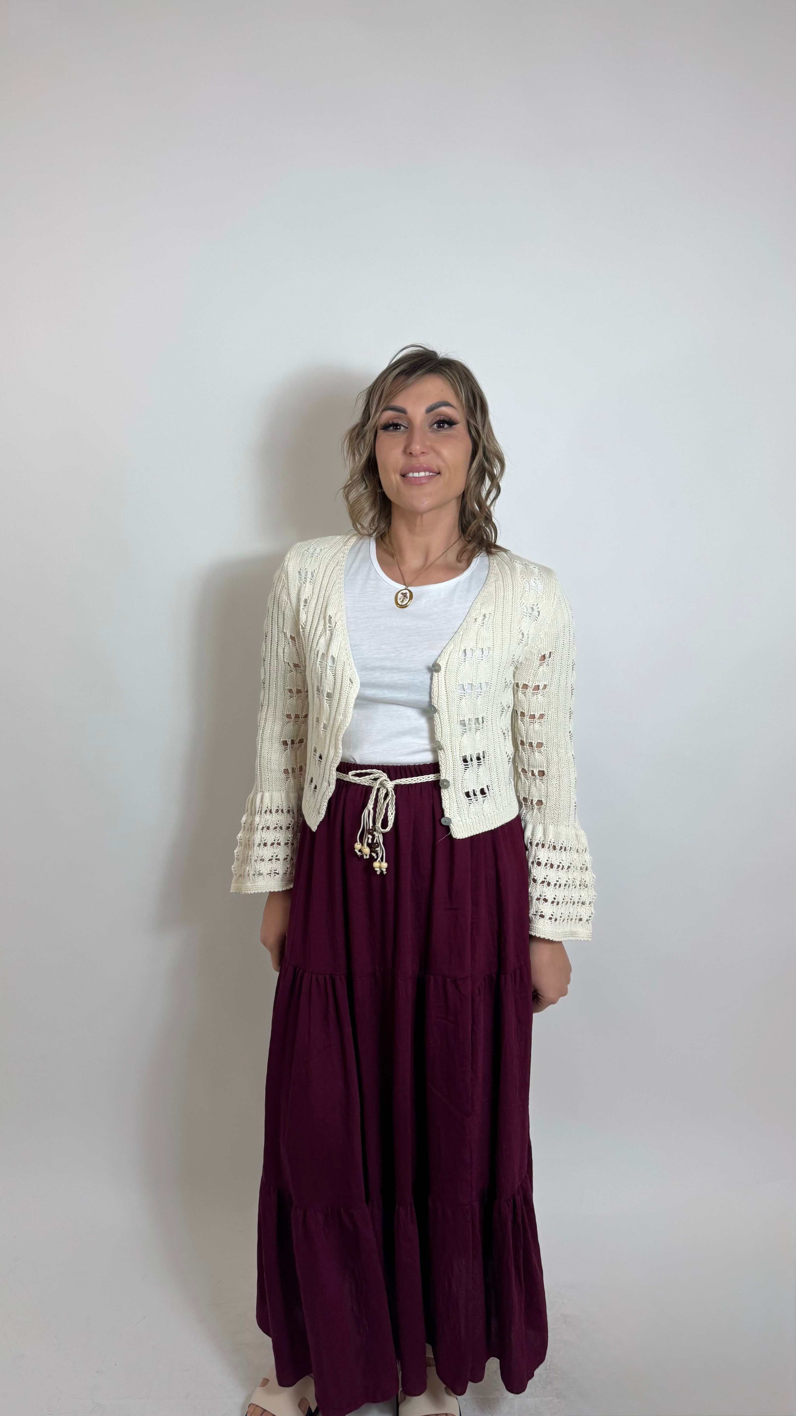 Gonna Balze Boho Bordeaux