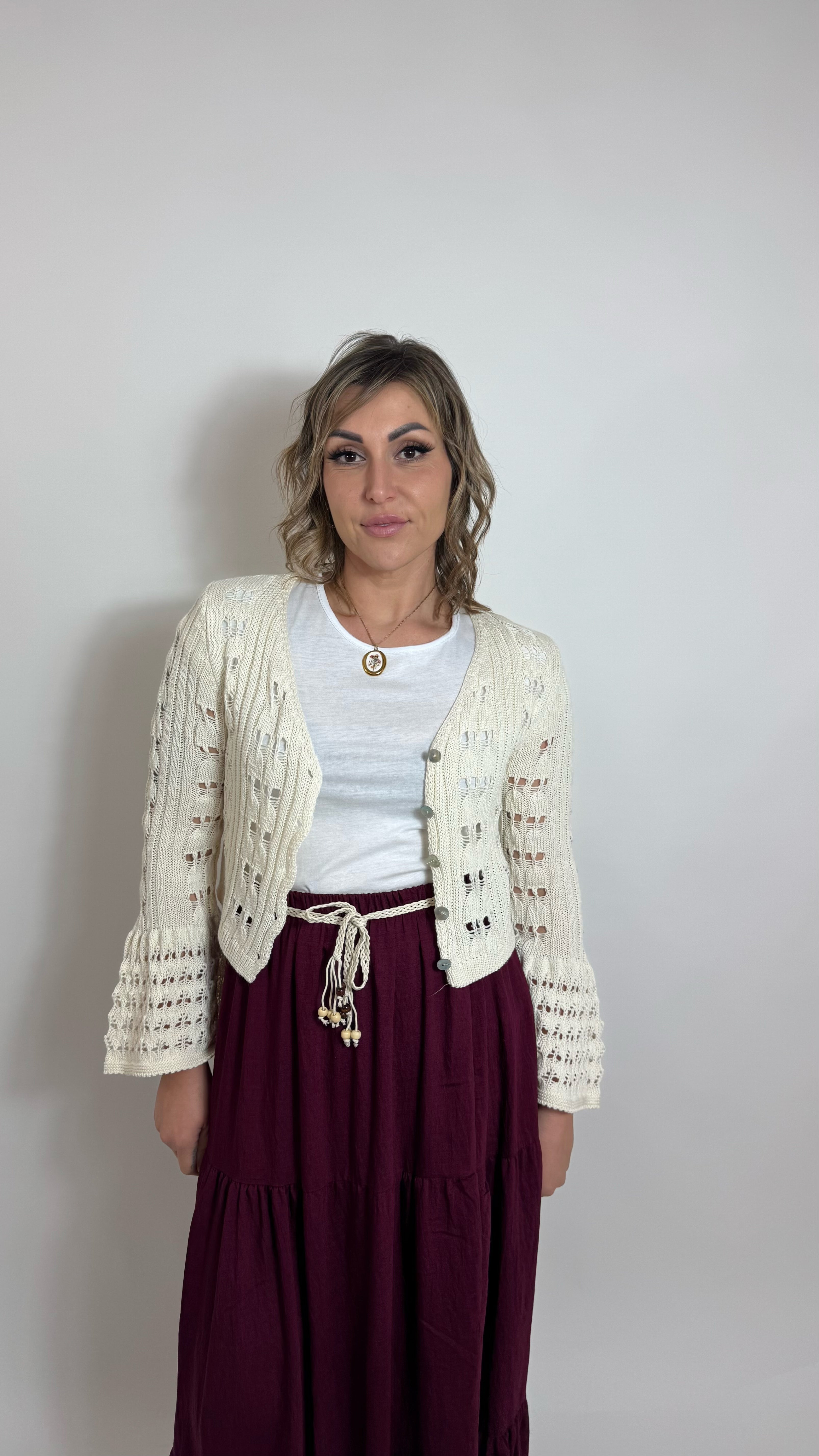 Gonna Balze Boho Bordeaux