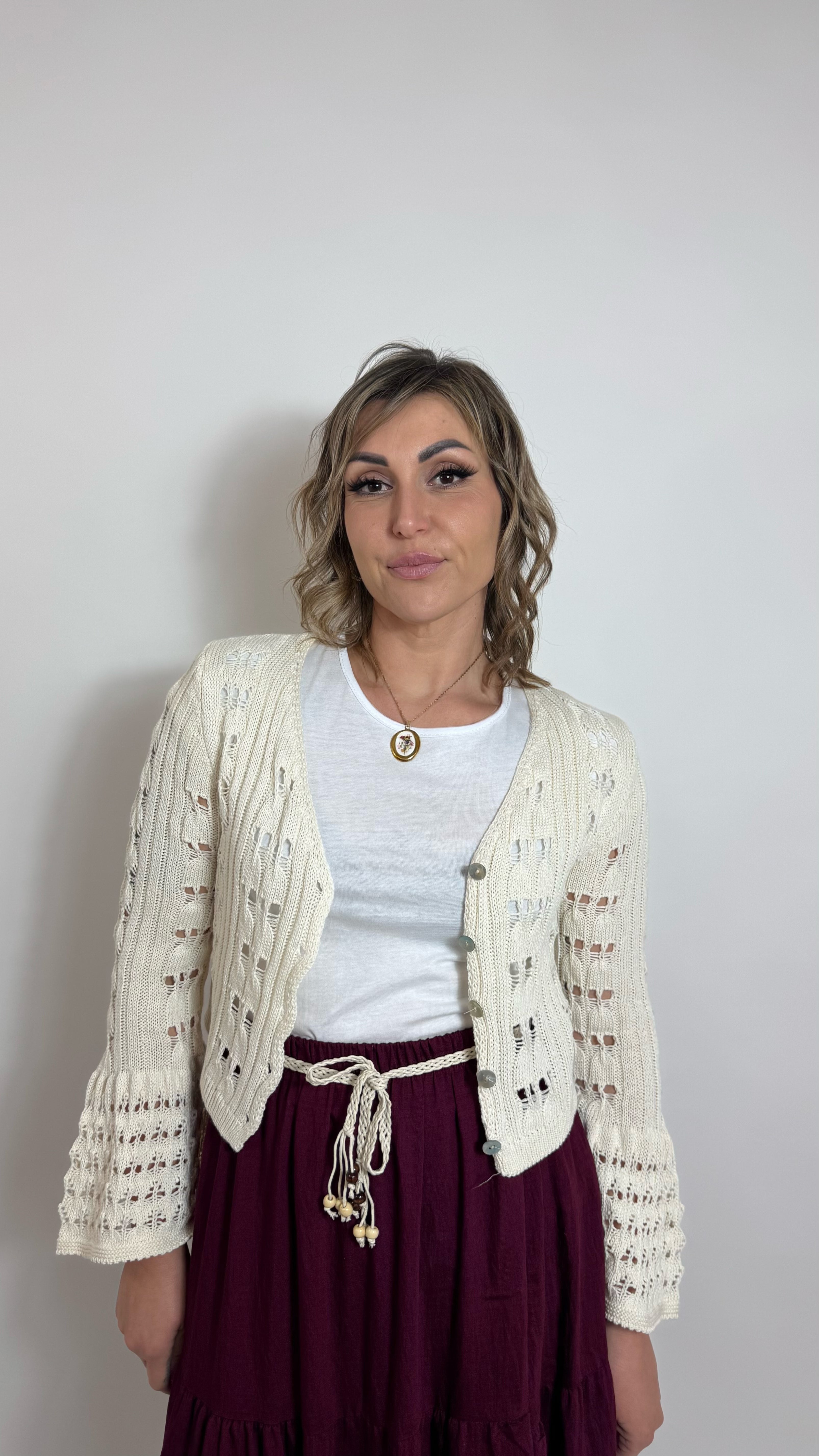 Gonna Balze Boho Bordeaux
