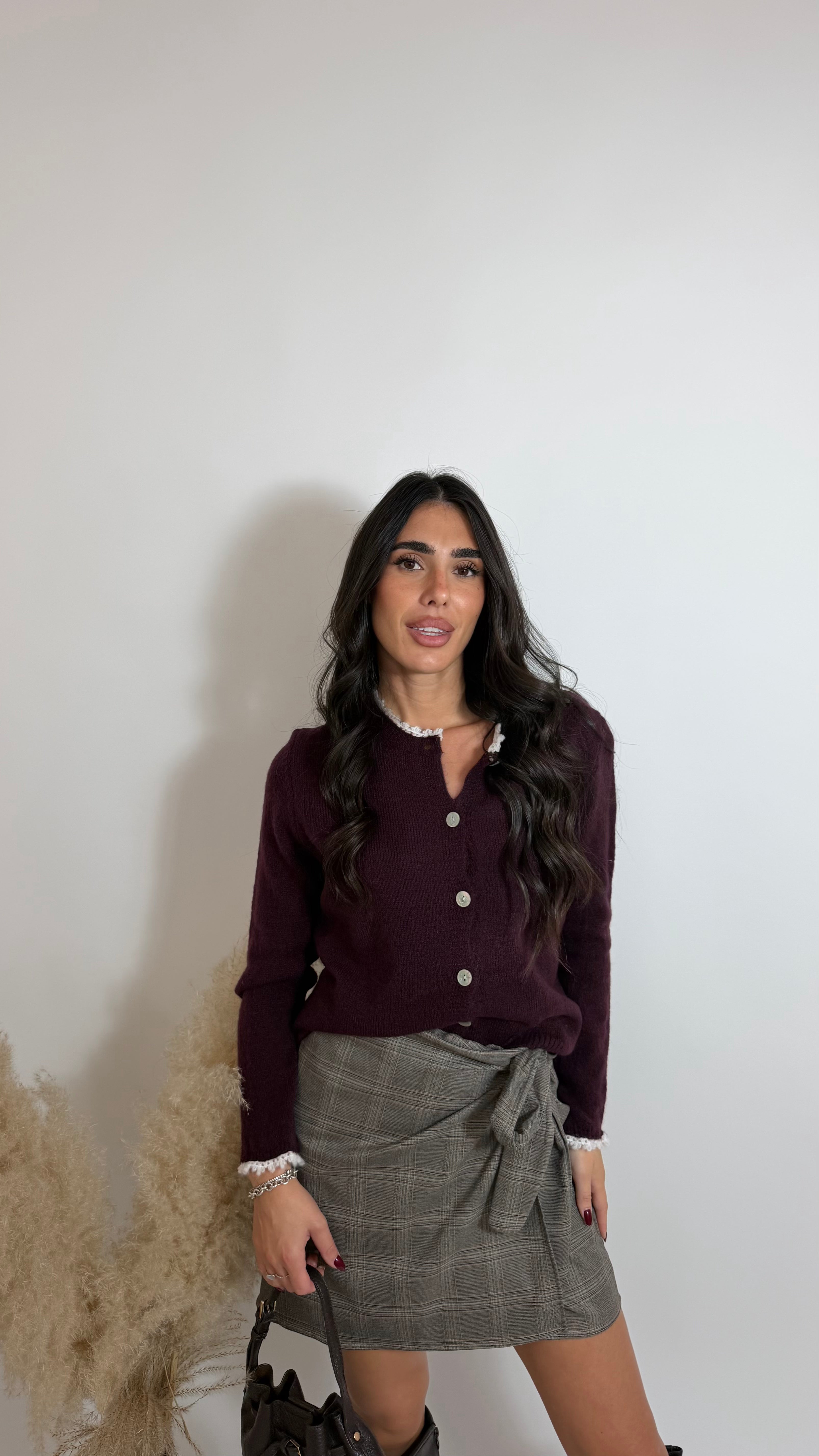 Cardigan Soft Queen Burgundy