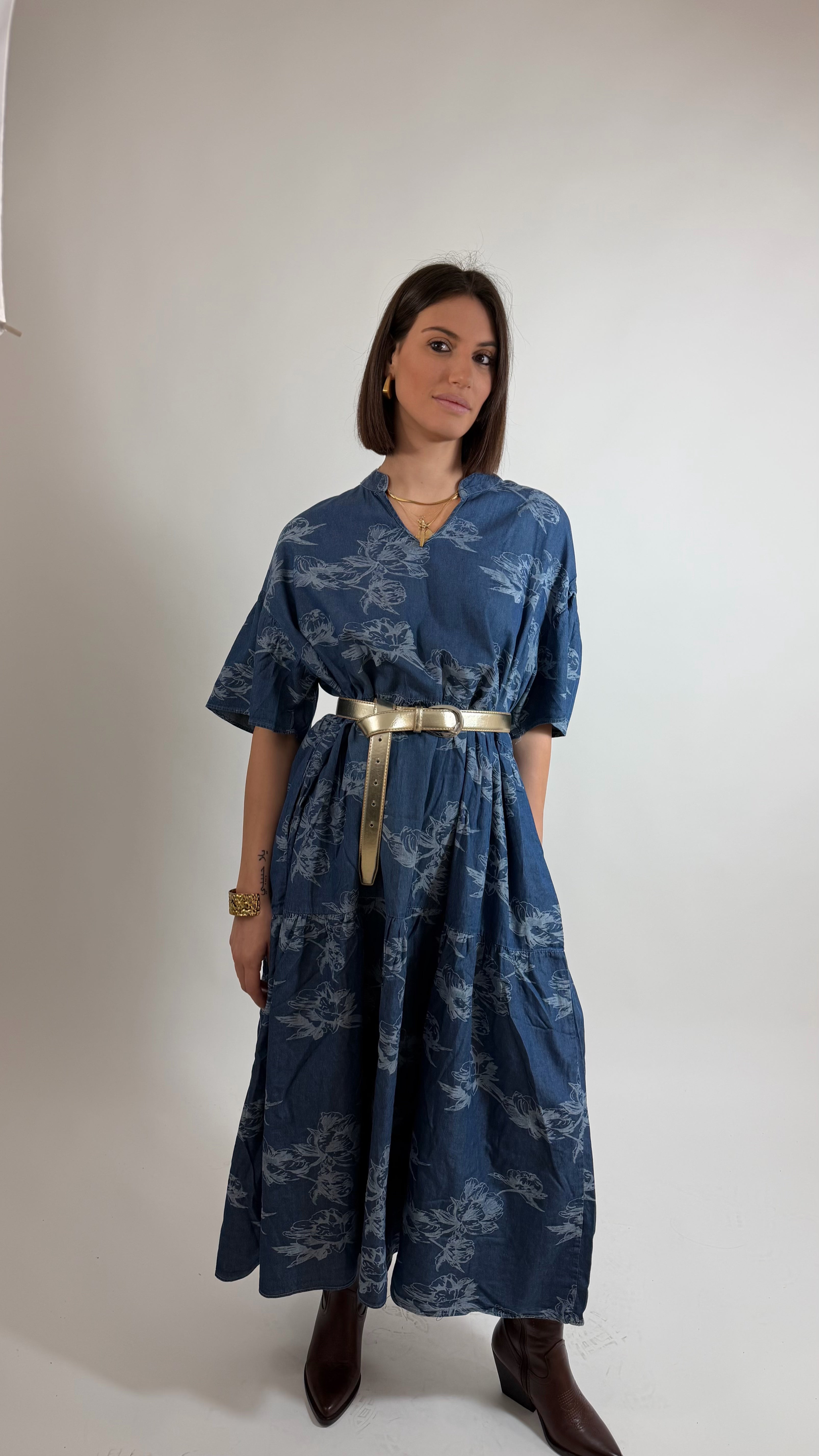 Abitone Chambray Ricamo