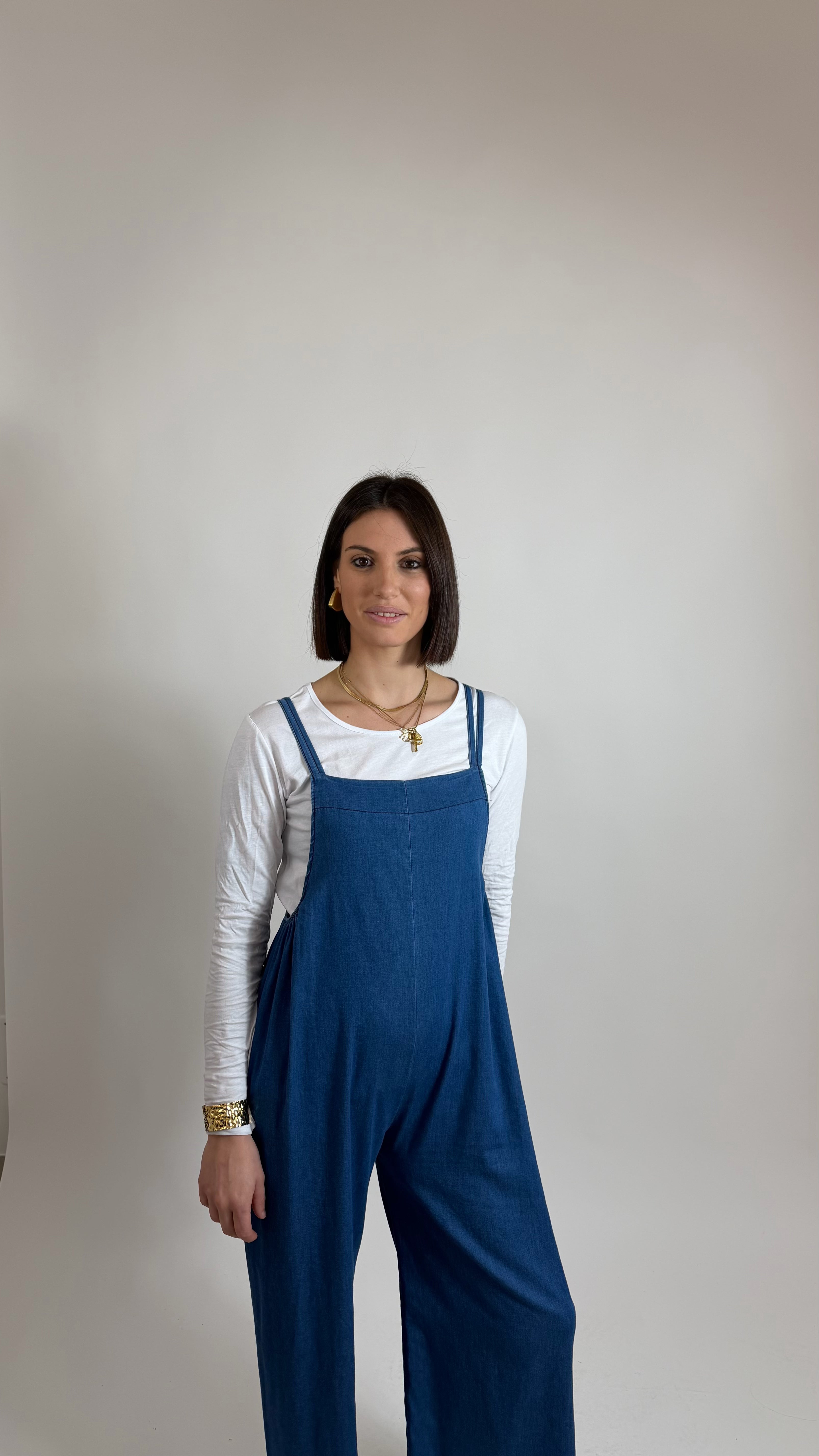 Salopette Chambray Be You / lavaggio chiaro