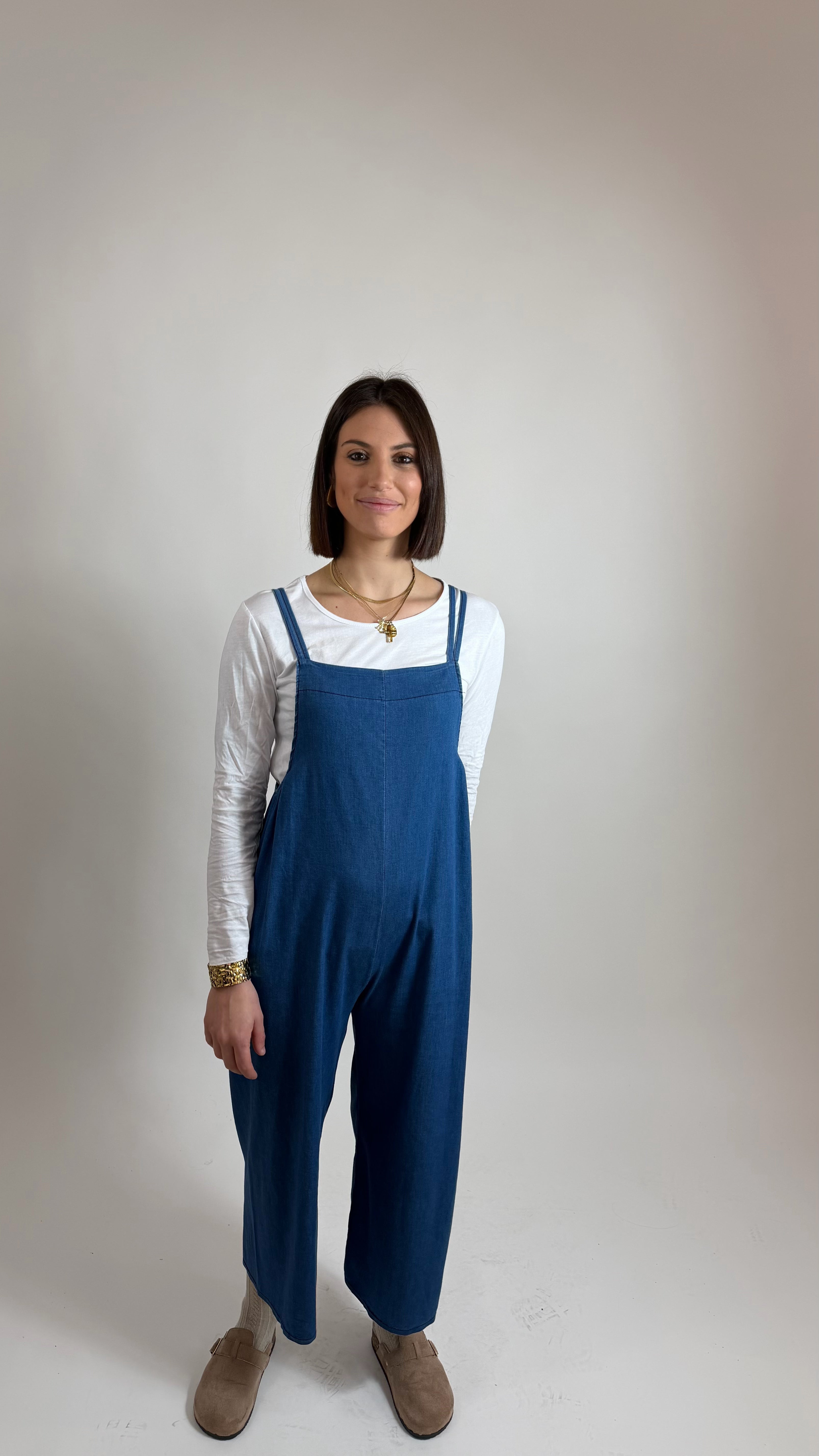 Salopette Chambray Be You / lavaggio chiaro