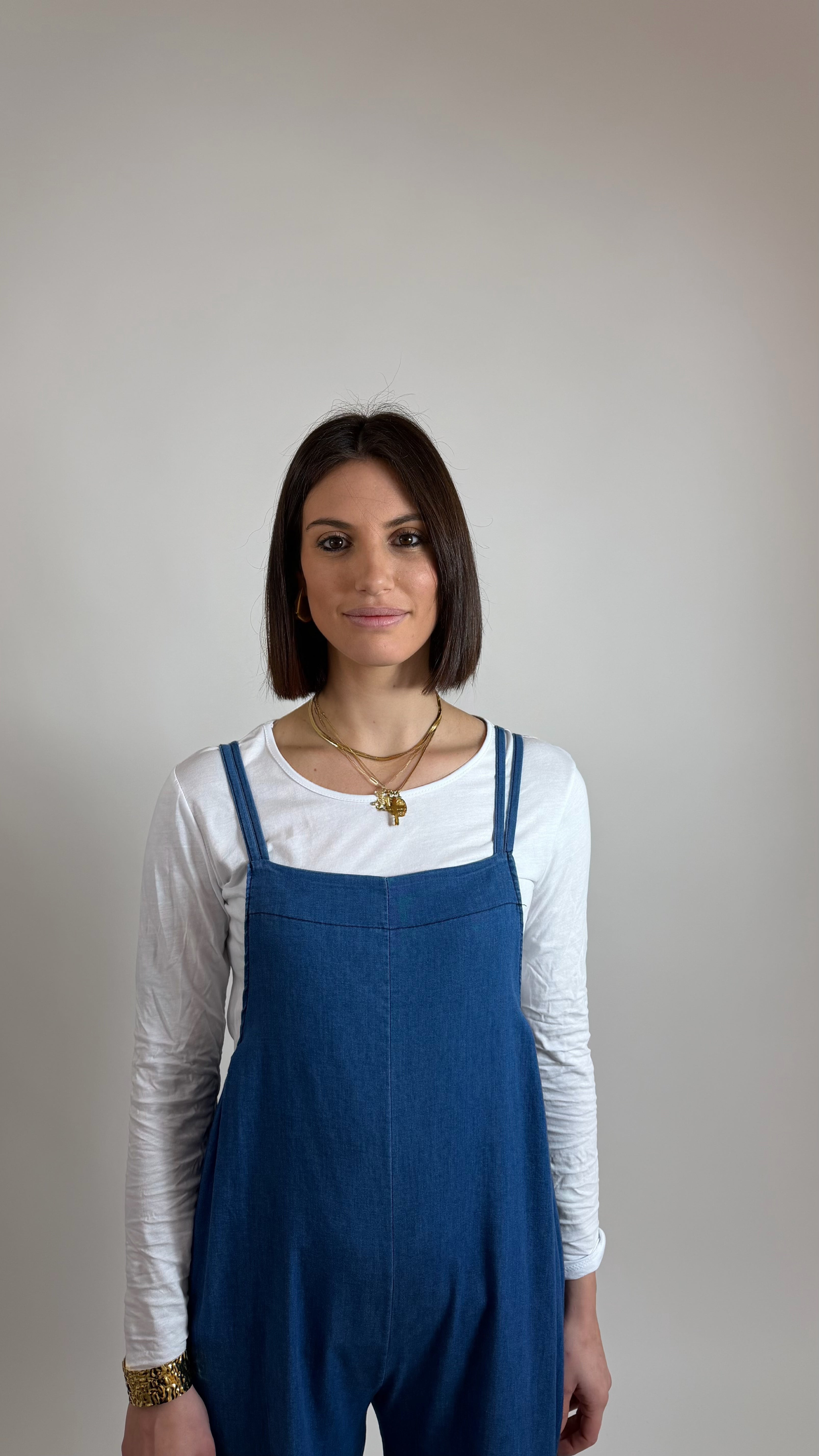 Salopette Chambray Be You / lavaggio chiaro