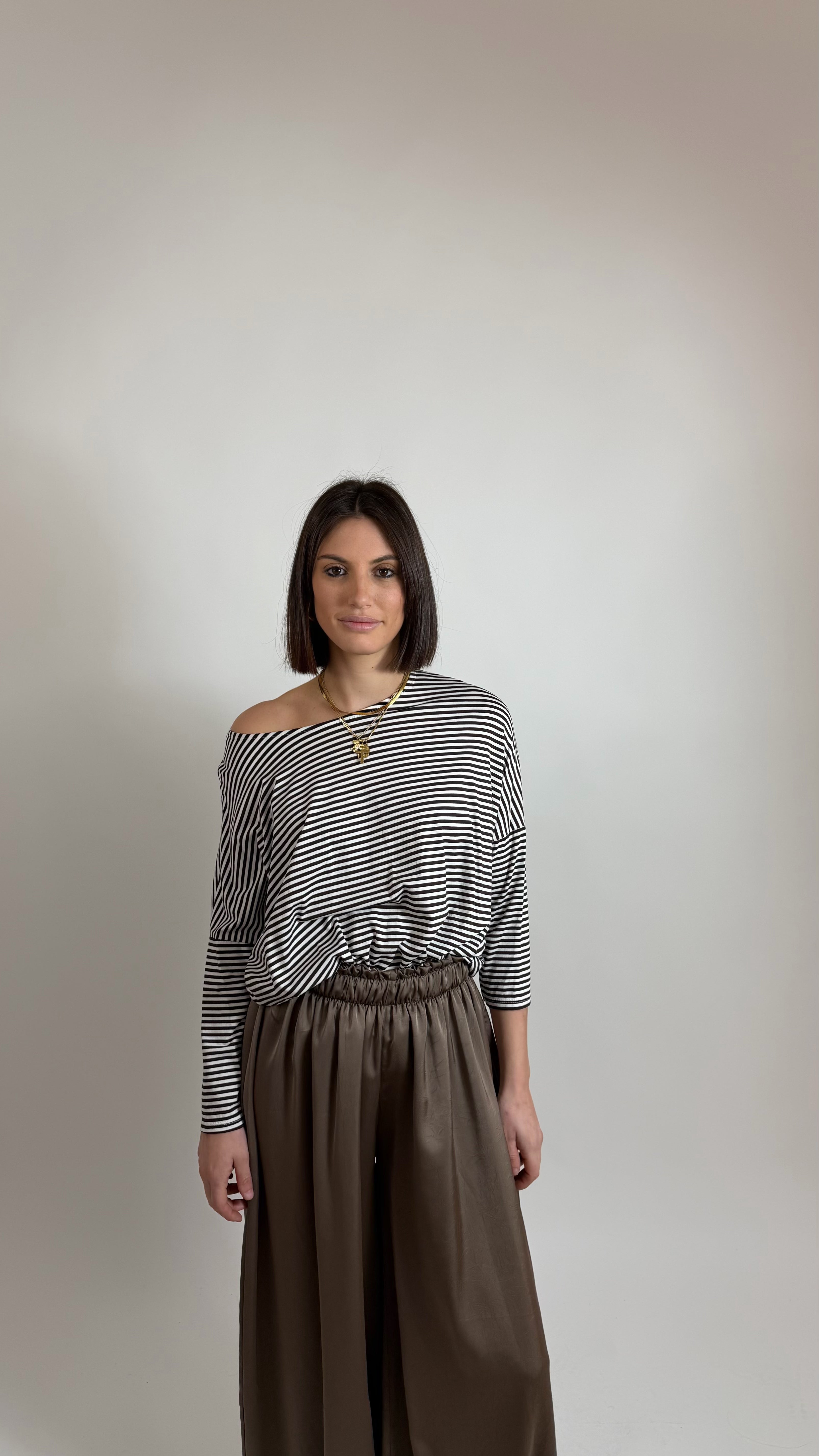 Pantalone simil raso Choco