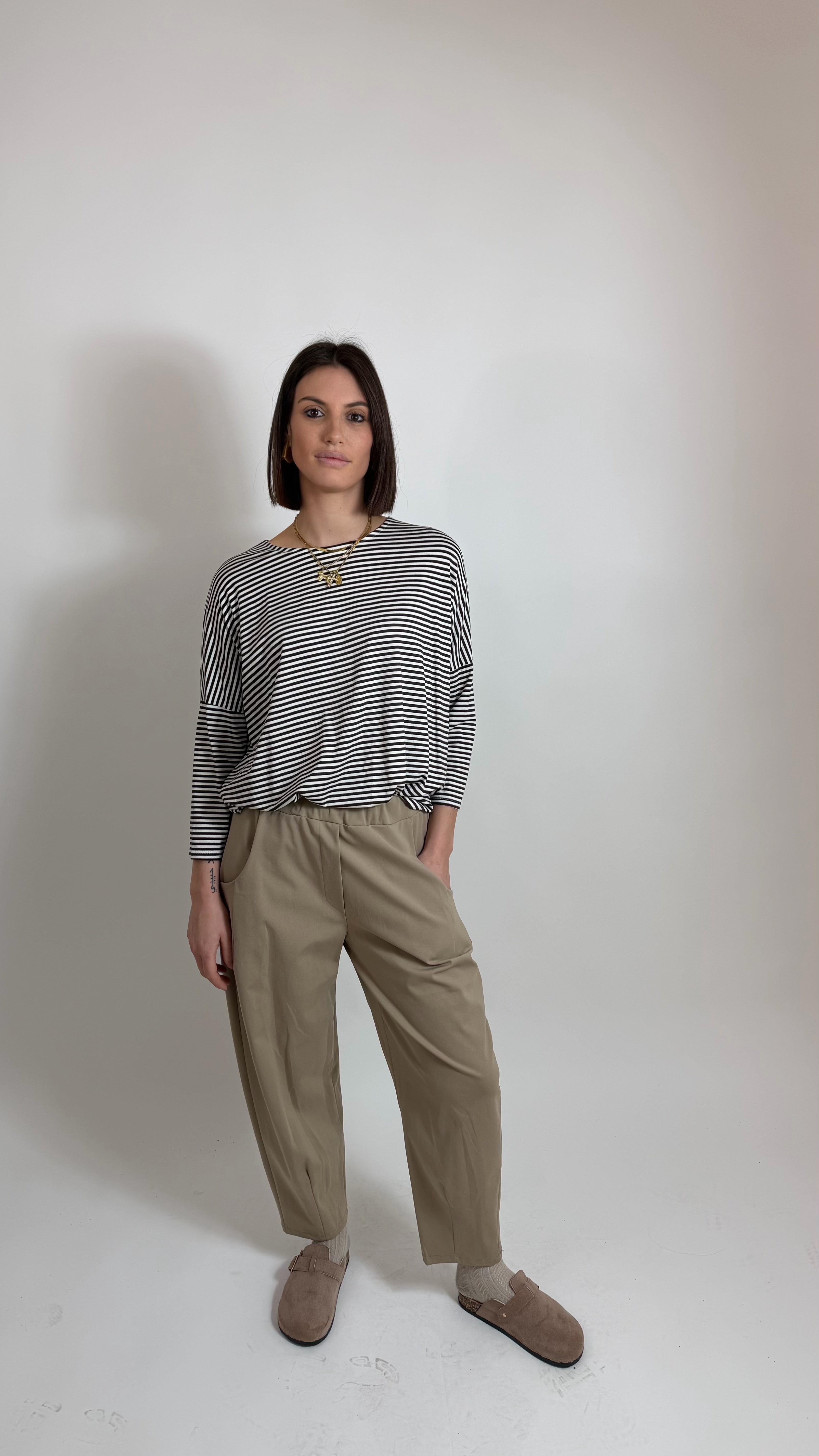 Pantalone Balloon Beige