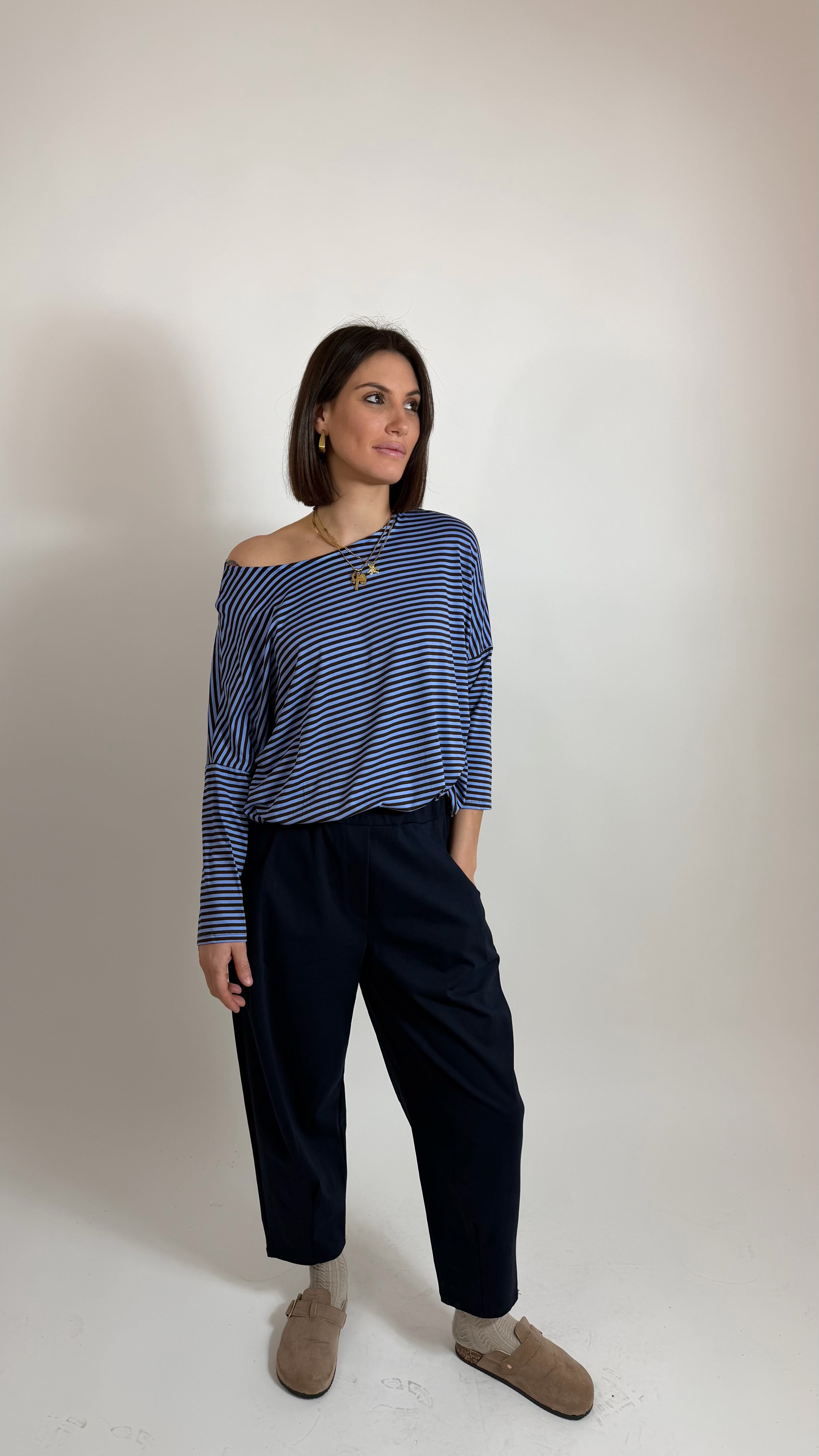 Pantalone Balloon Blu