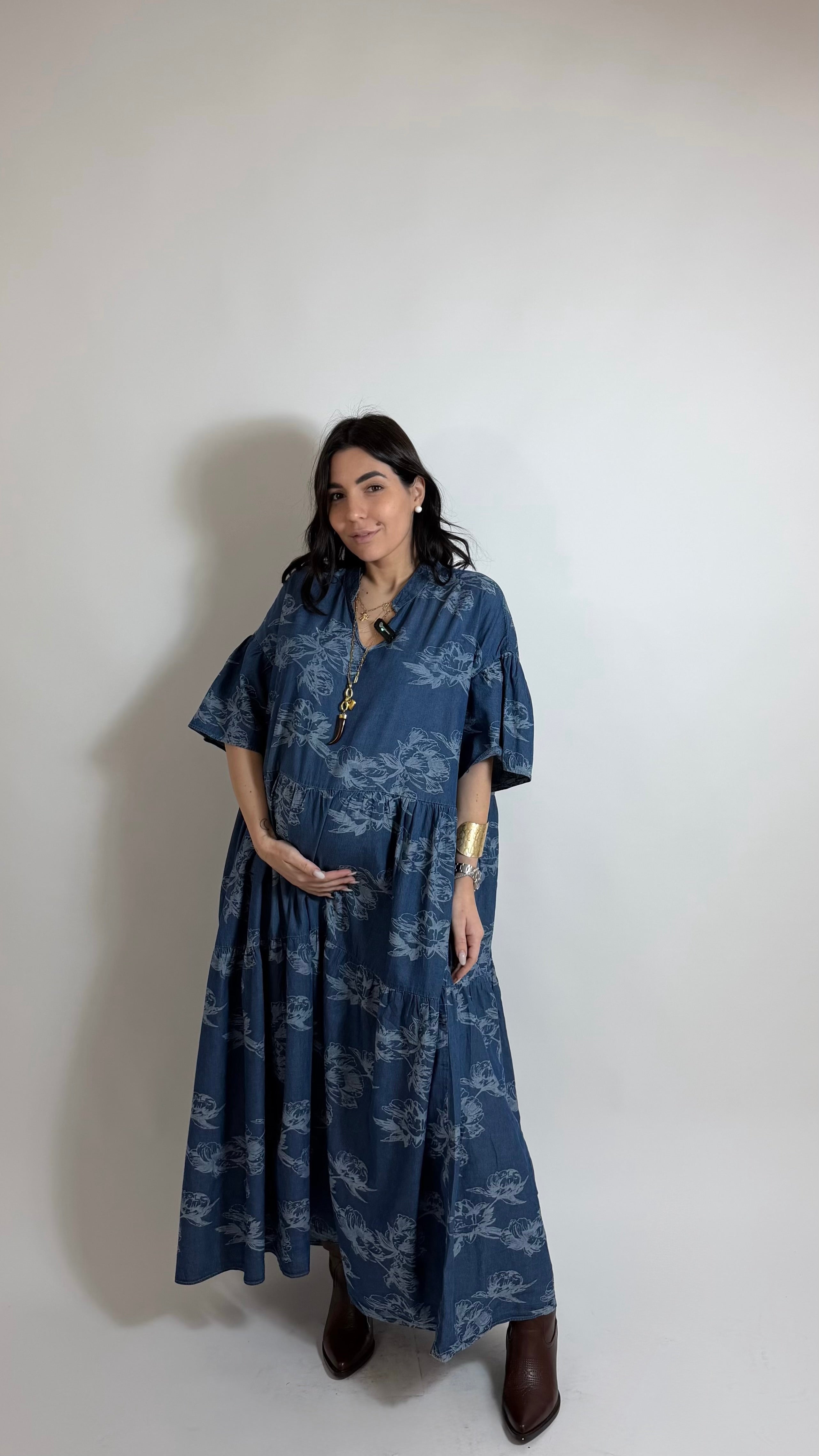 Abitone Chambray Ricamo