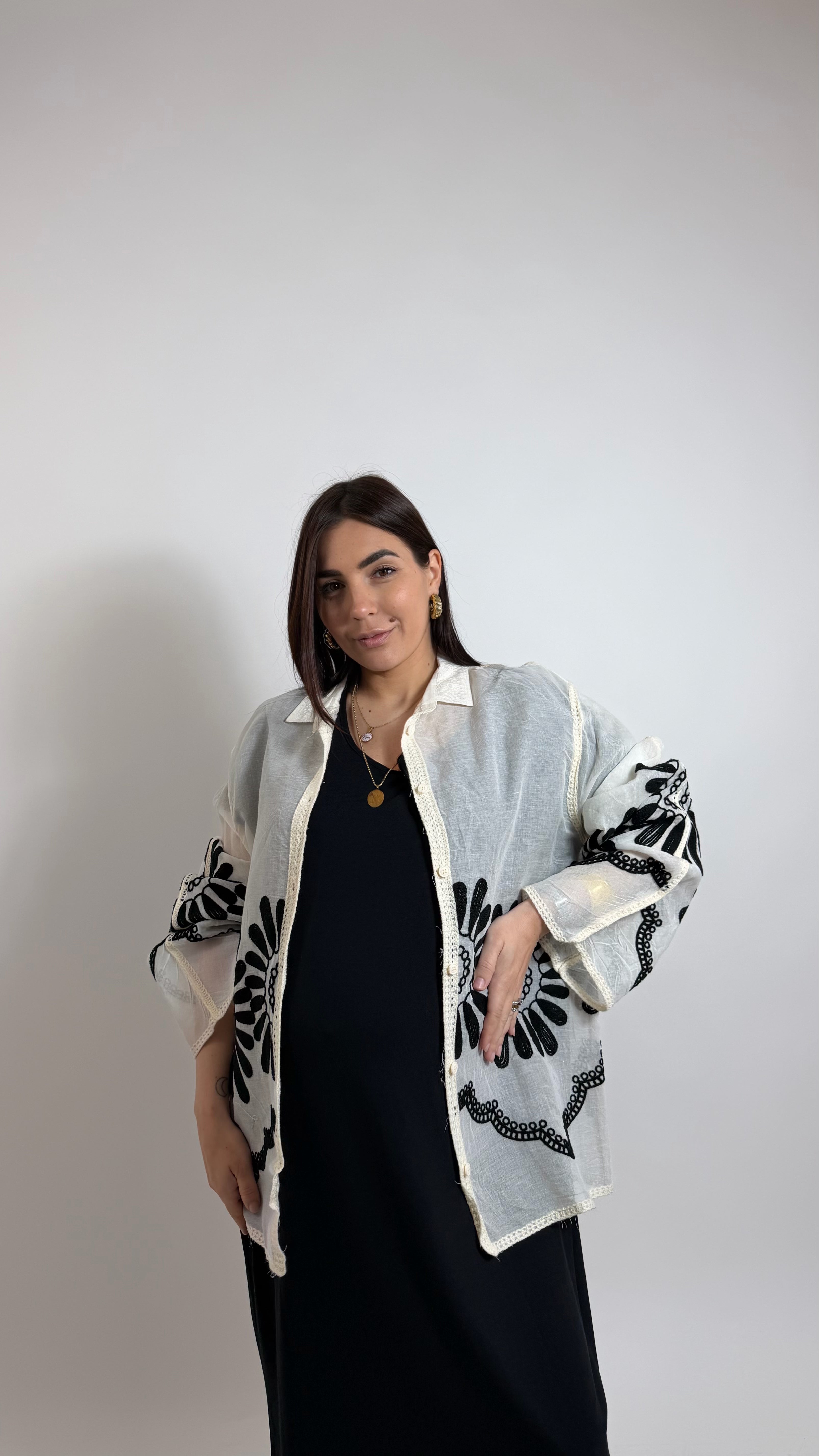 Camicia Boho Breeze Nera