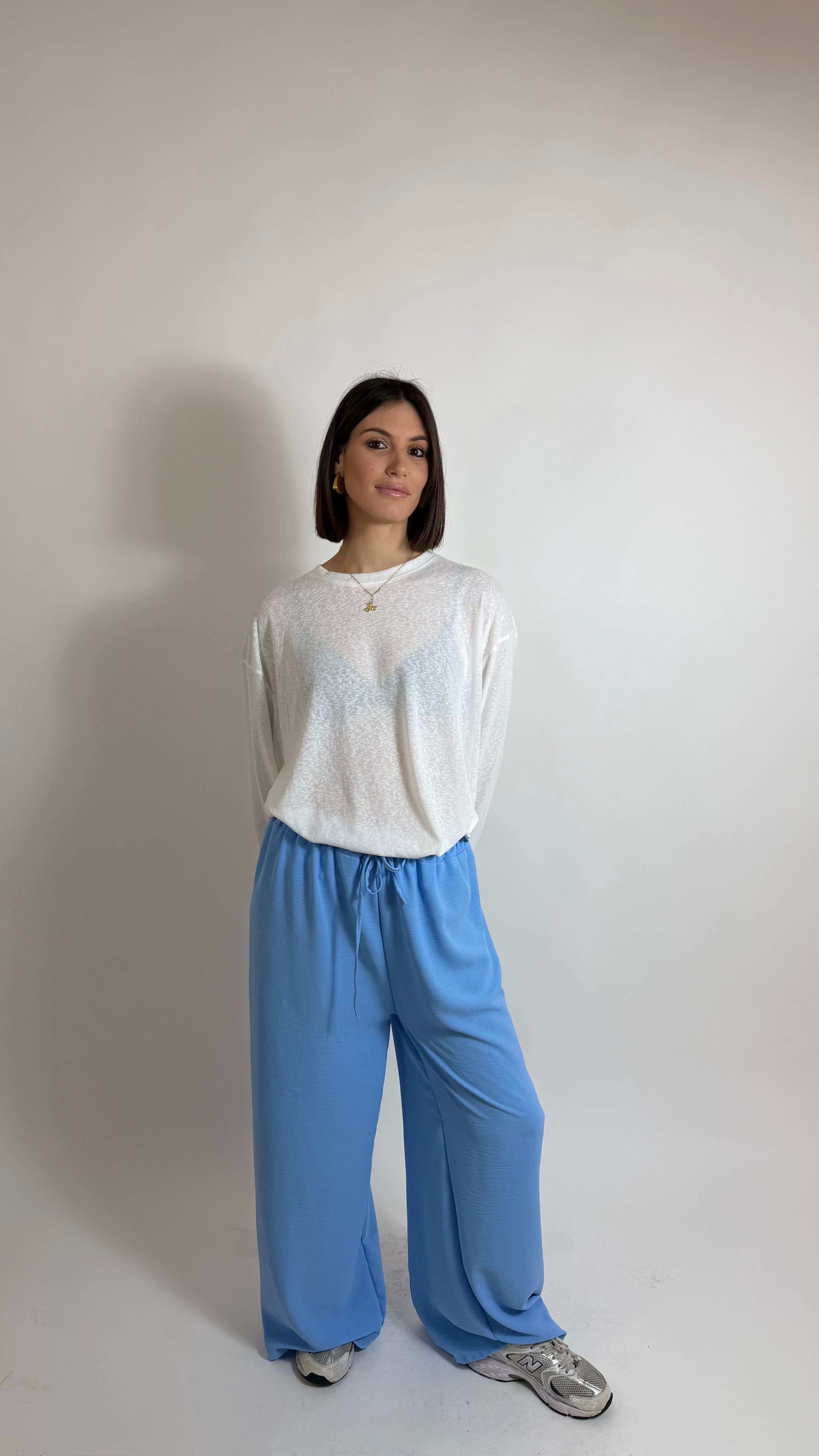 Pantalone Palazzo Best Seller Azzurro Denim