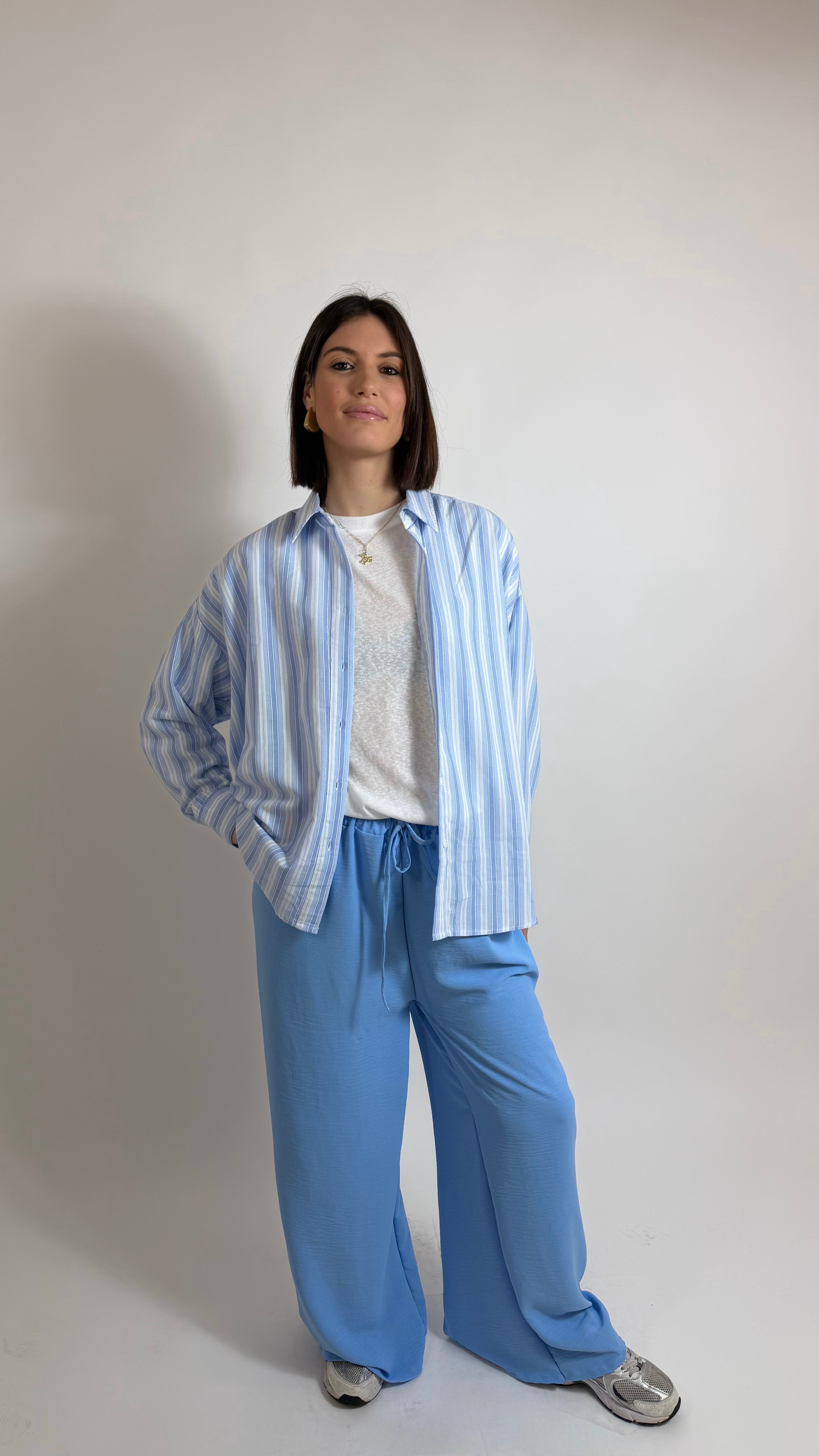 Pantalone Palazzo Best Seller Azzurro Denim