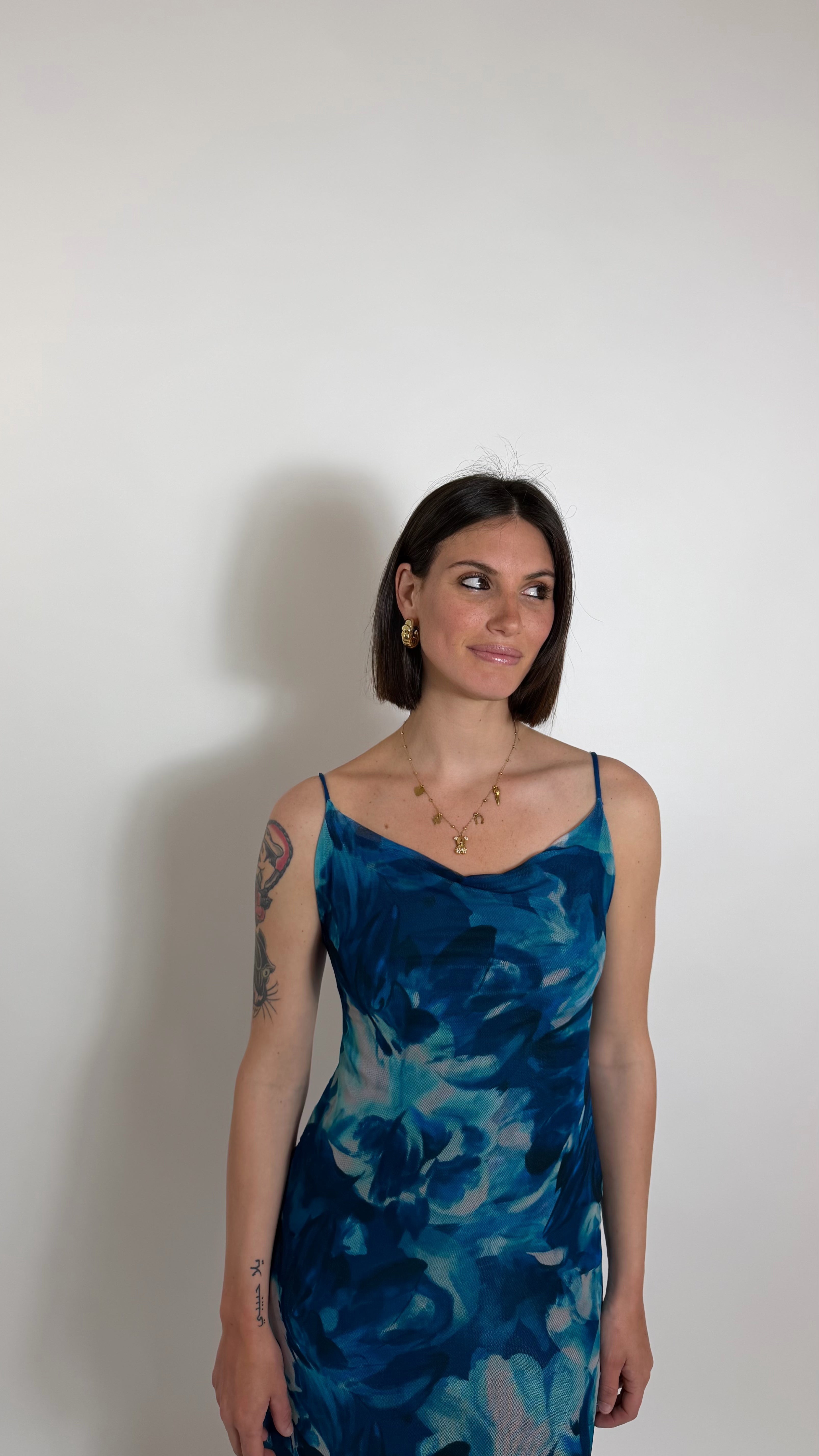 Abito Midi Golden Hour Blu