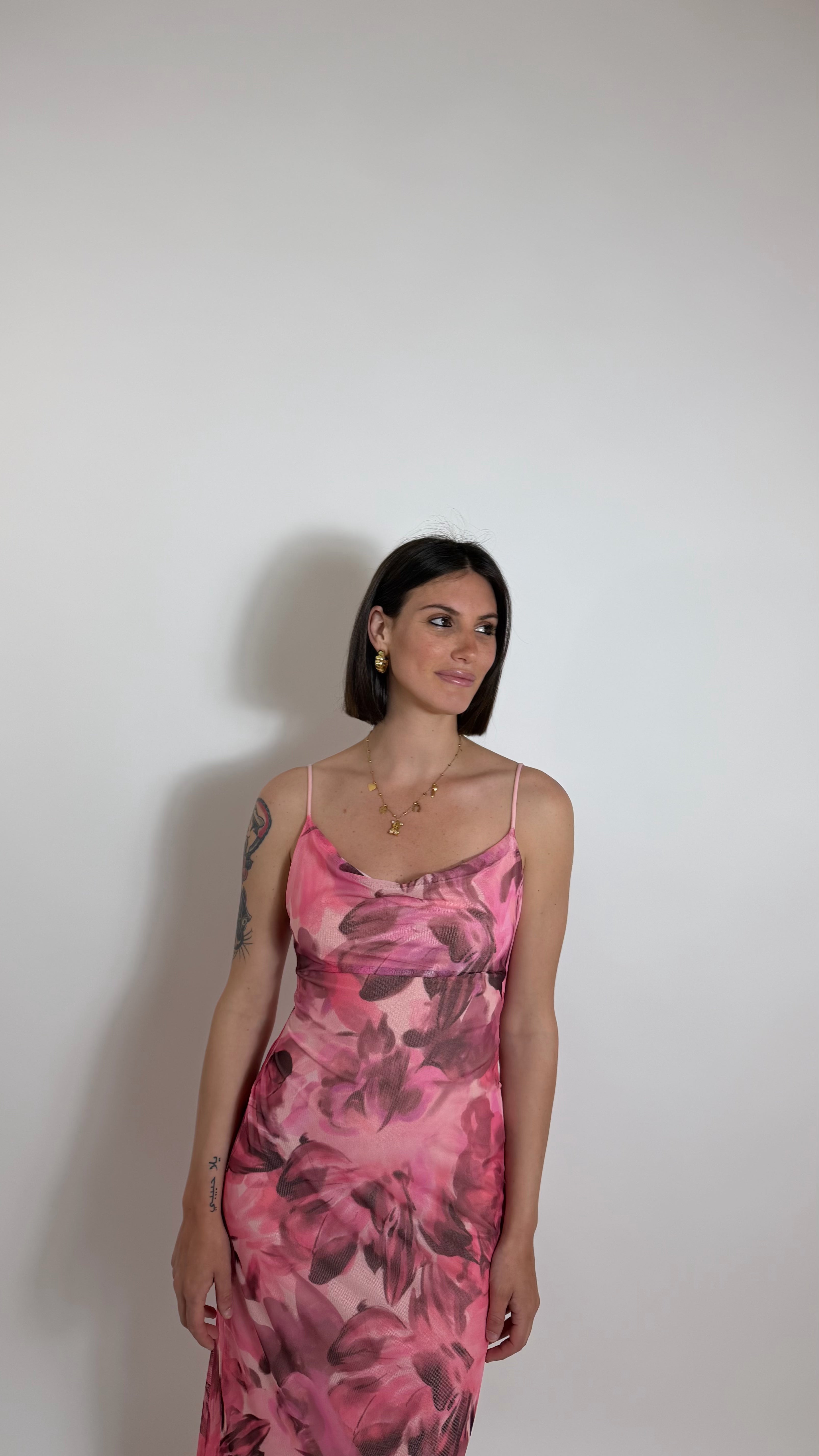Abito Midi Golden Hour Pink