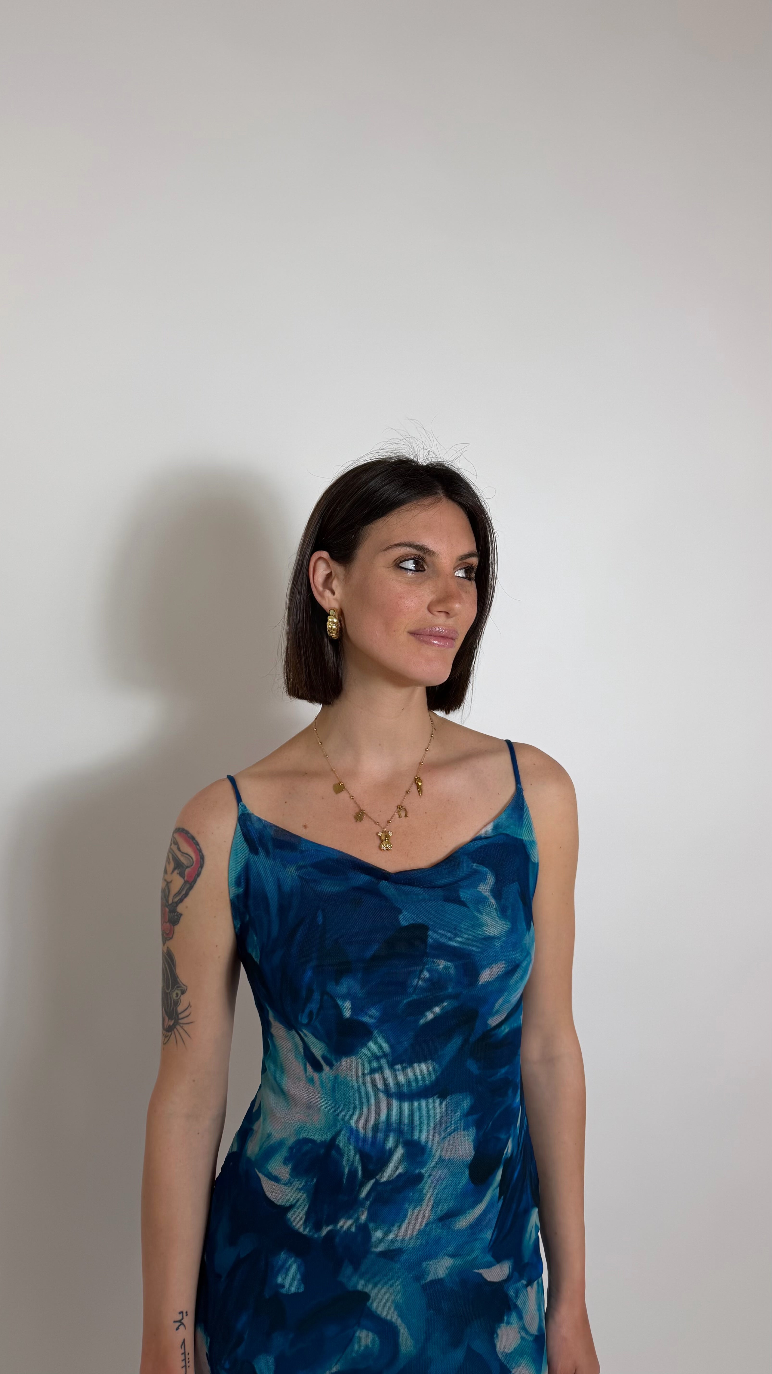 Abito Midi Golden Hour Blu