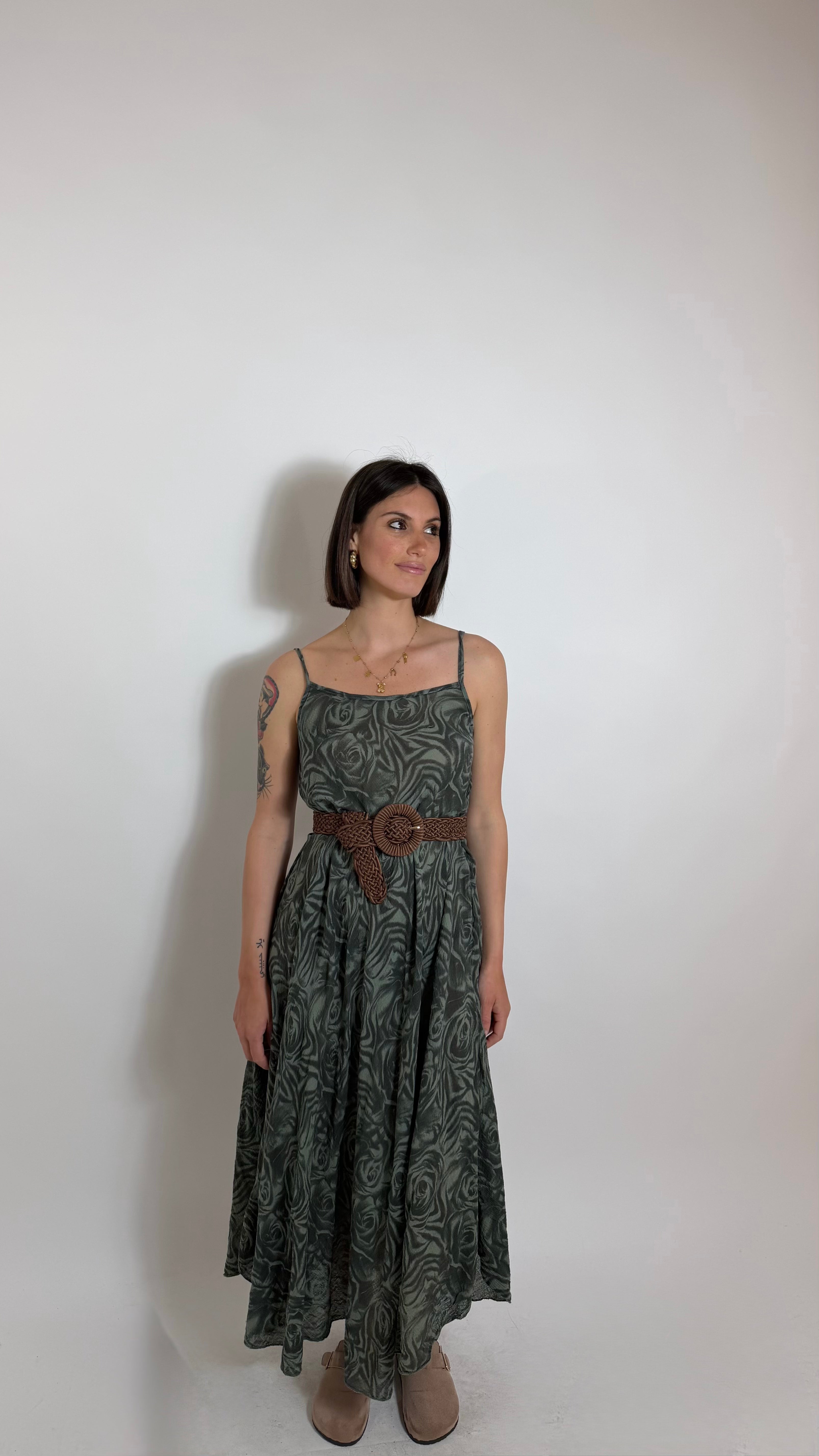 Abito Rose Wave Verde