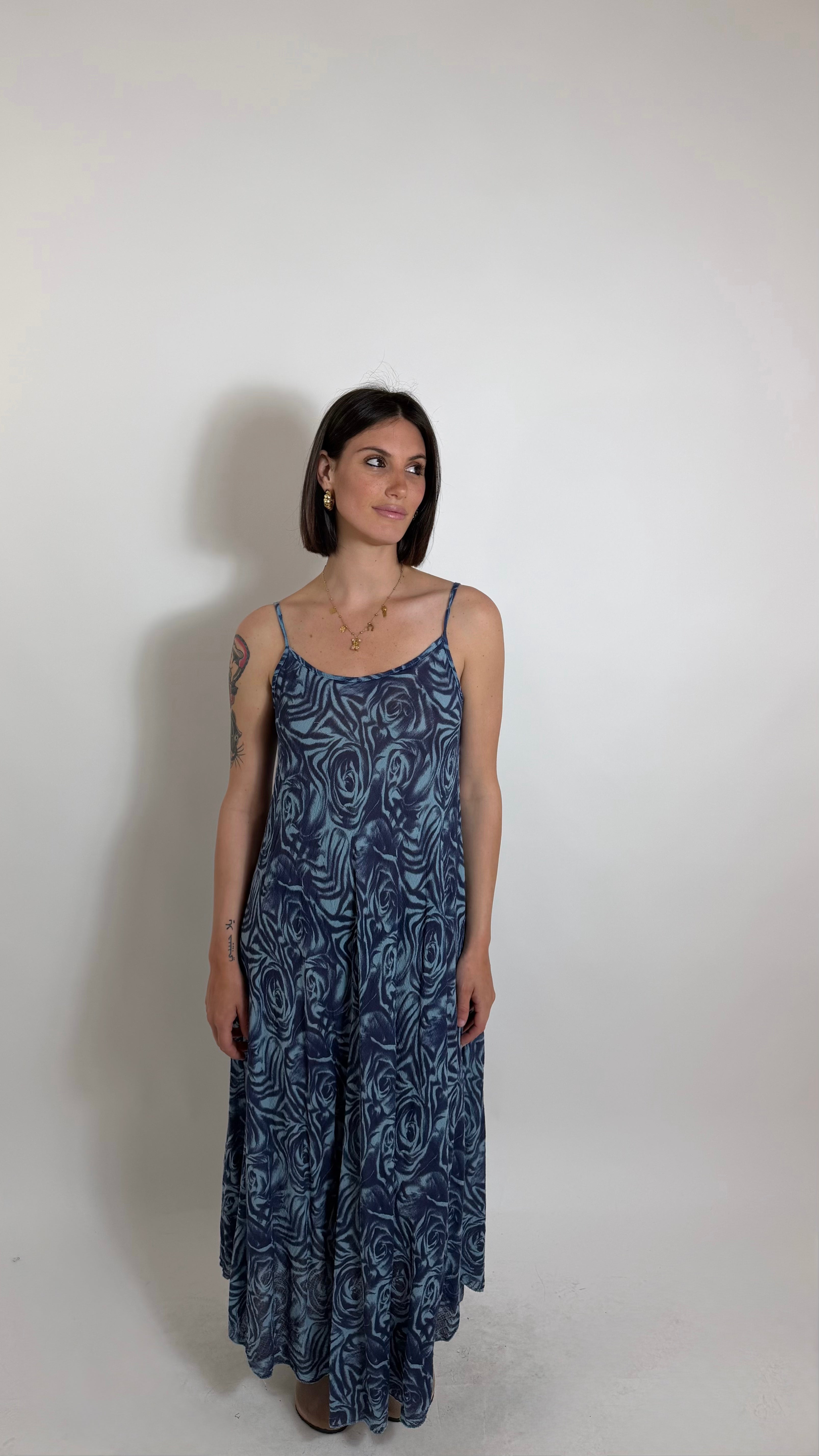 Abito Rose Wave Blu