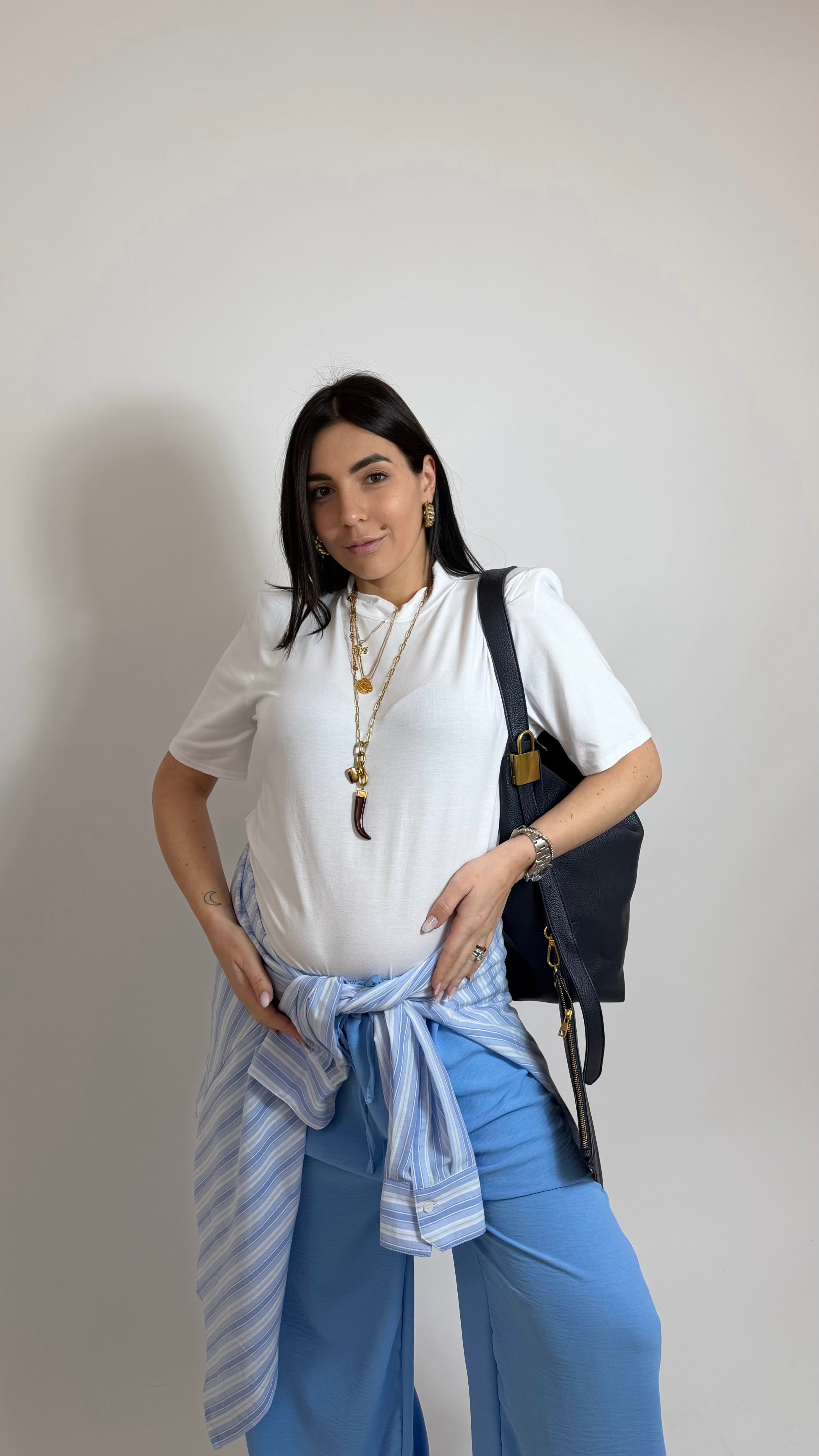 Pantalone Palazzo Best Seller Azzurro Denim