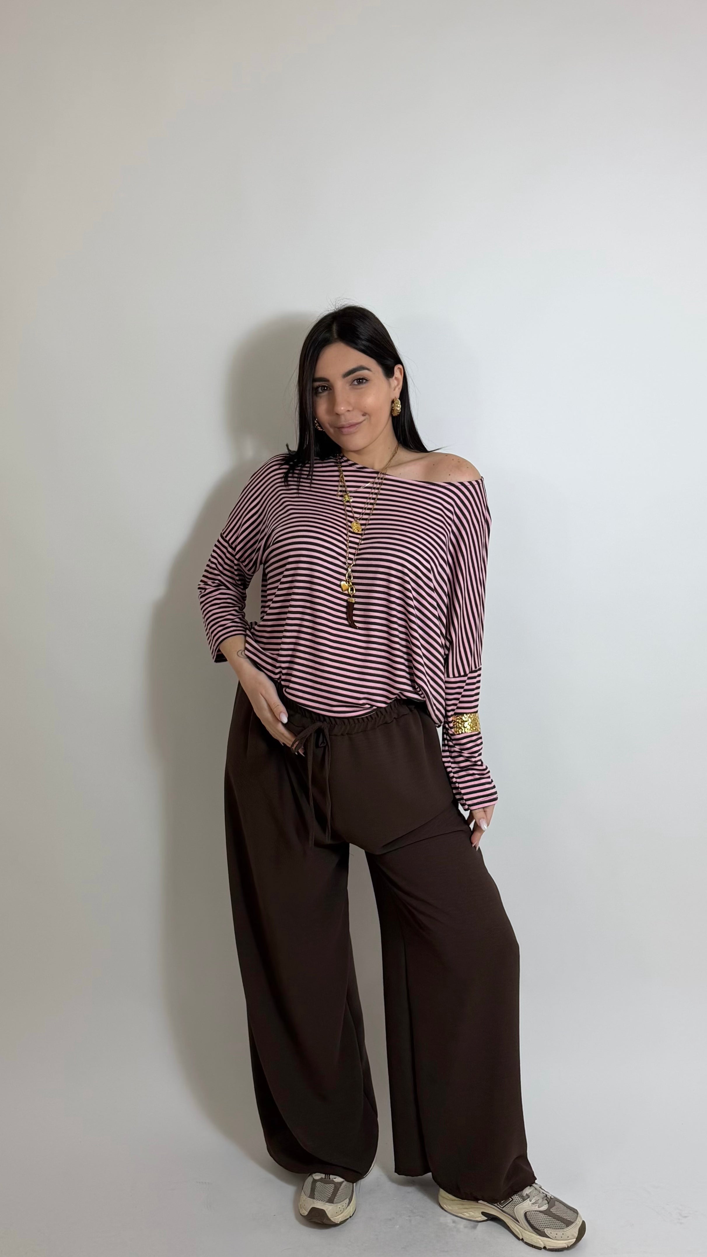 Pantalone Palazzo Best Seller Choco
