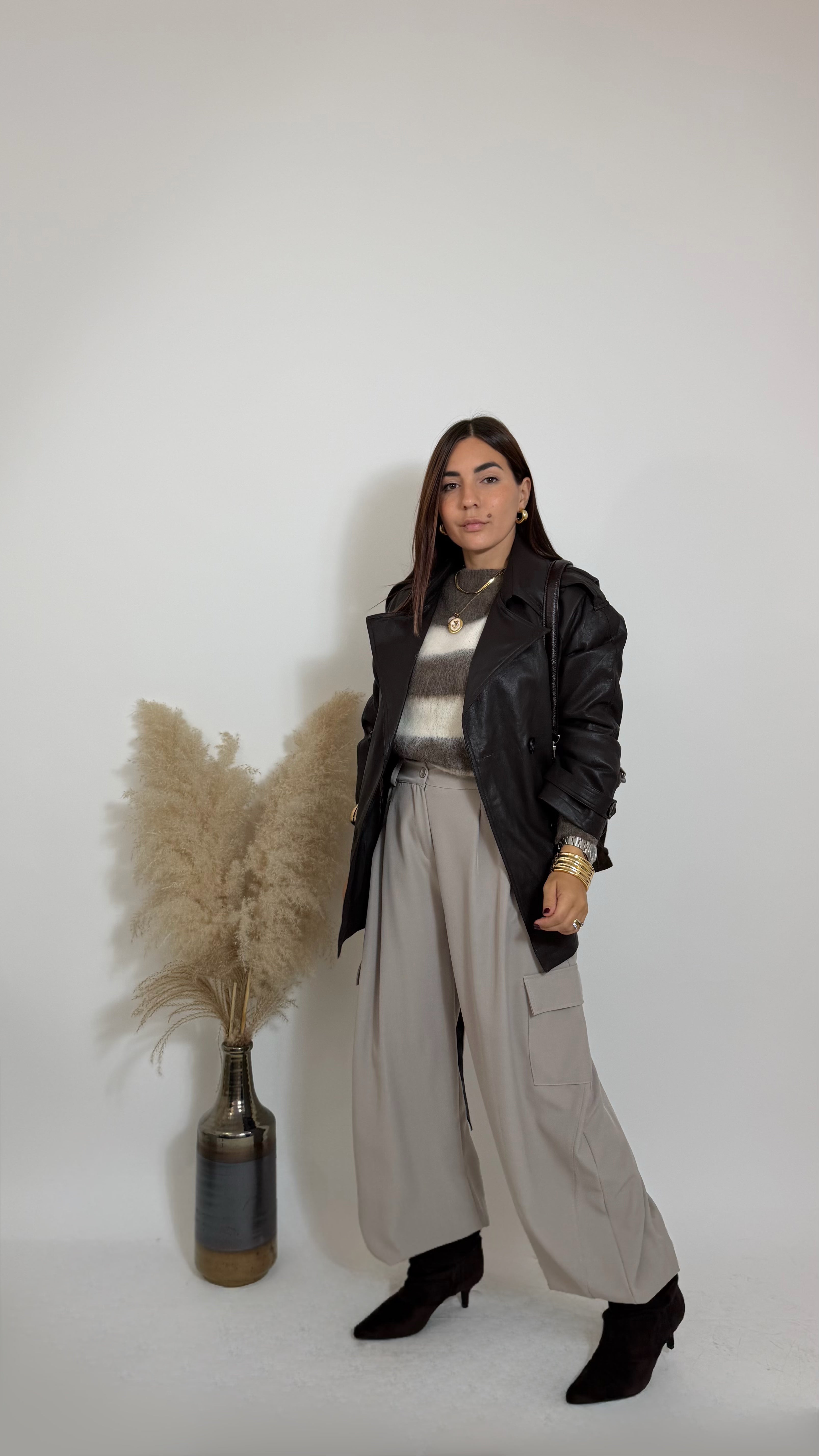 Pantalone Cargo Tailored Ecru