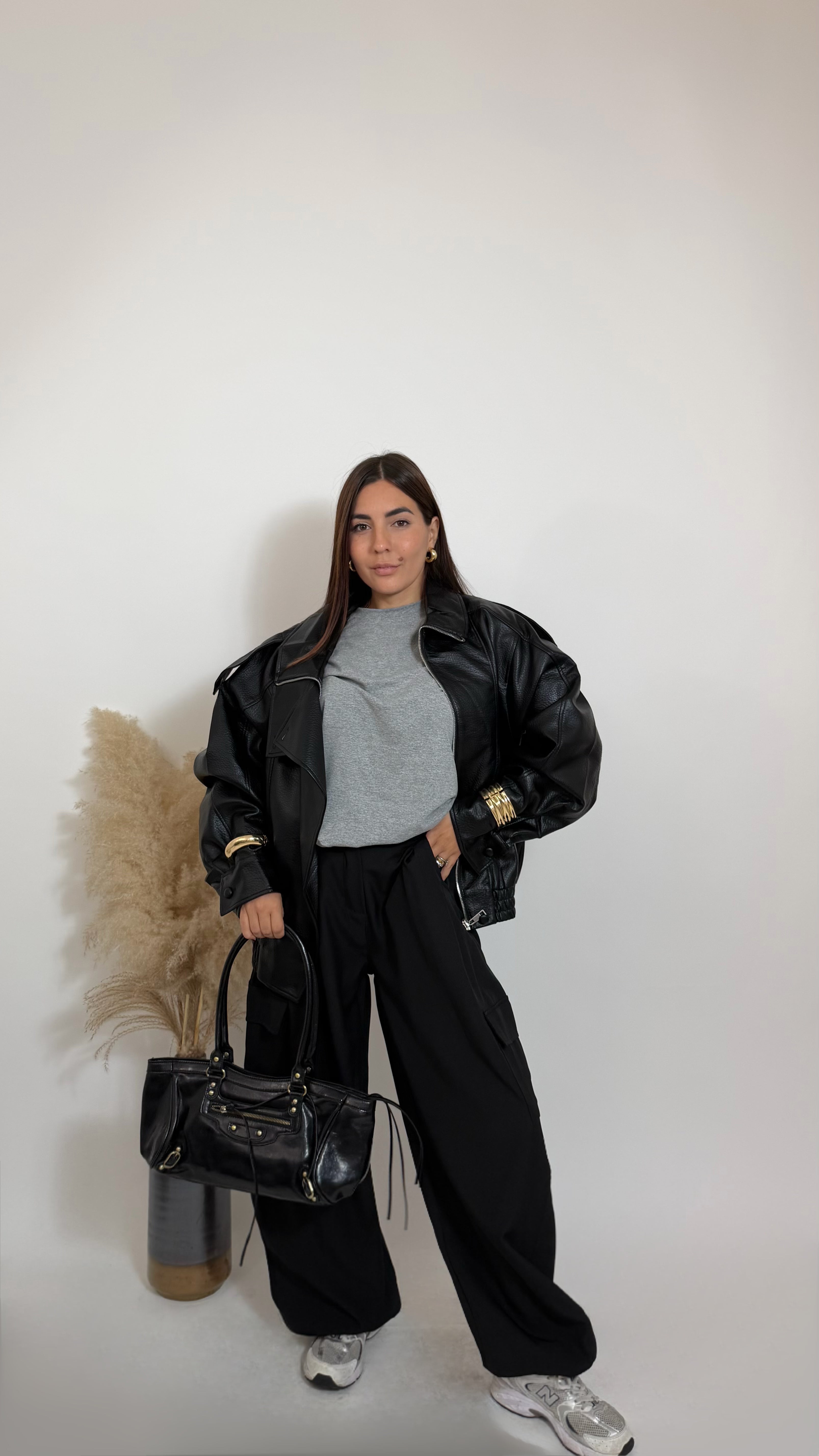 Pantalone Cargo Tailored Nero