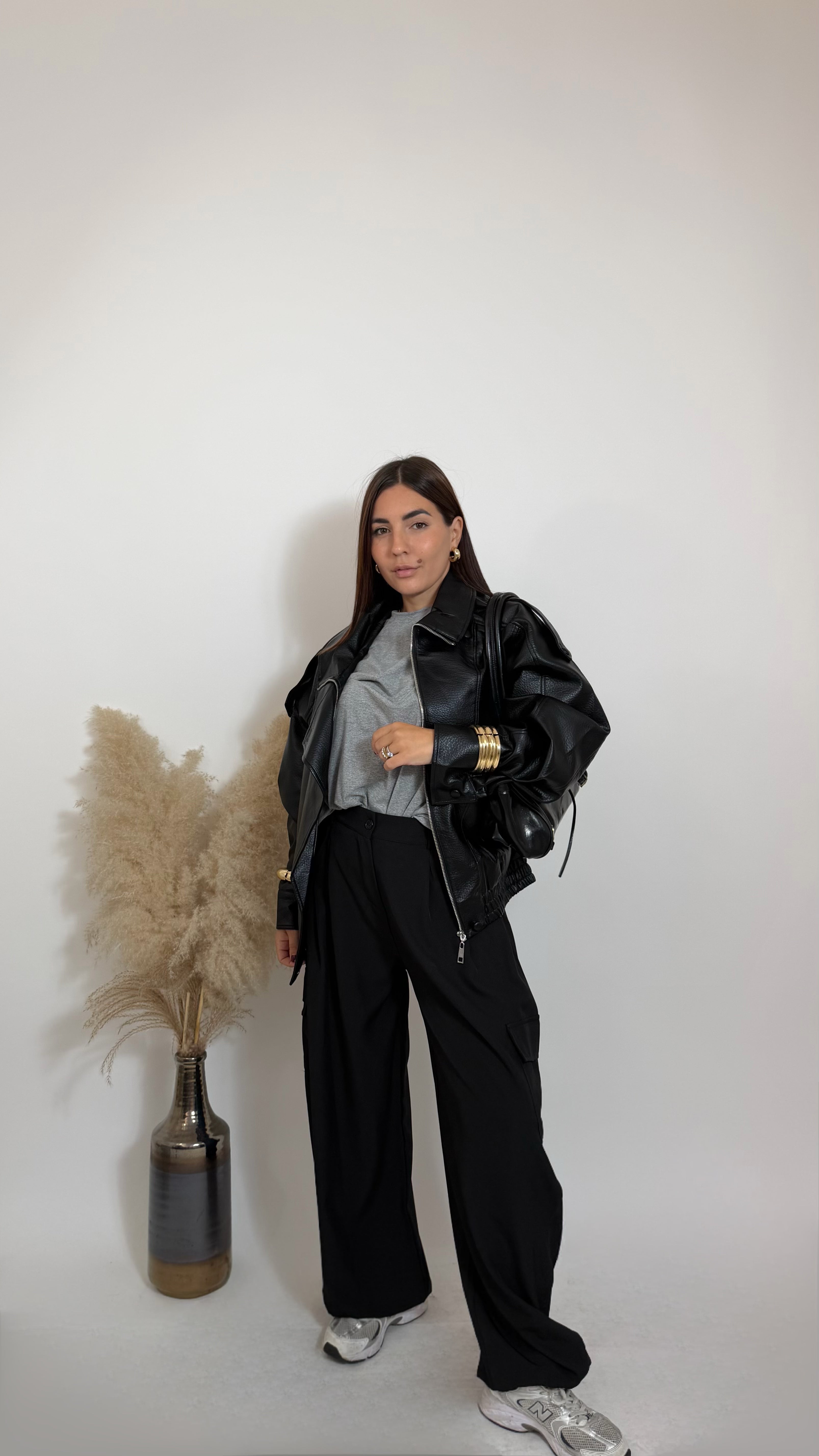 Pantalone Cargo Tailored Nero