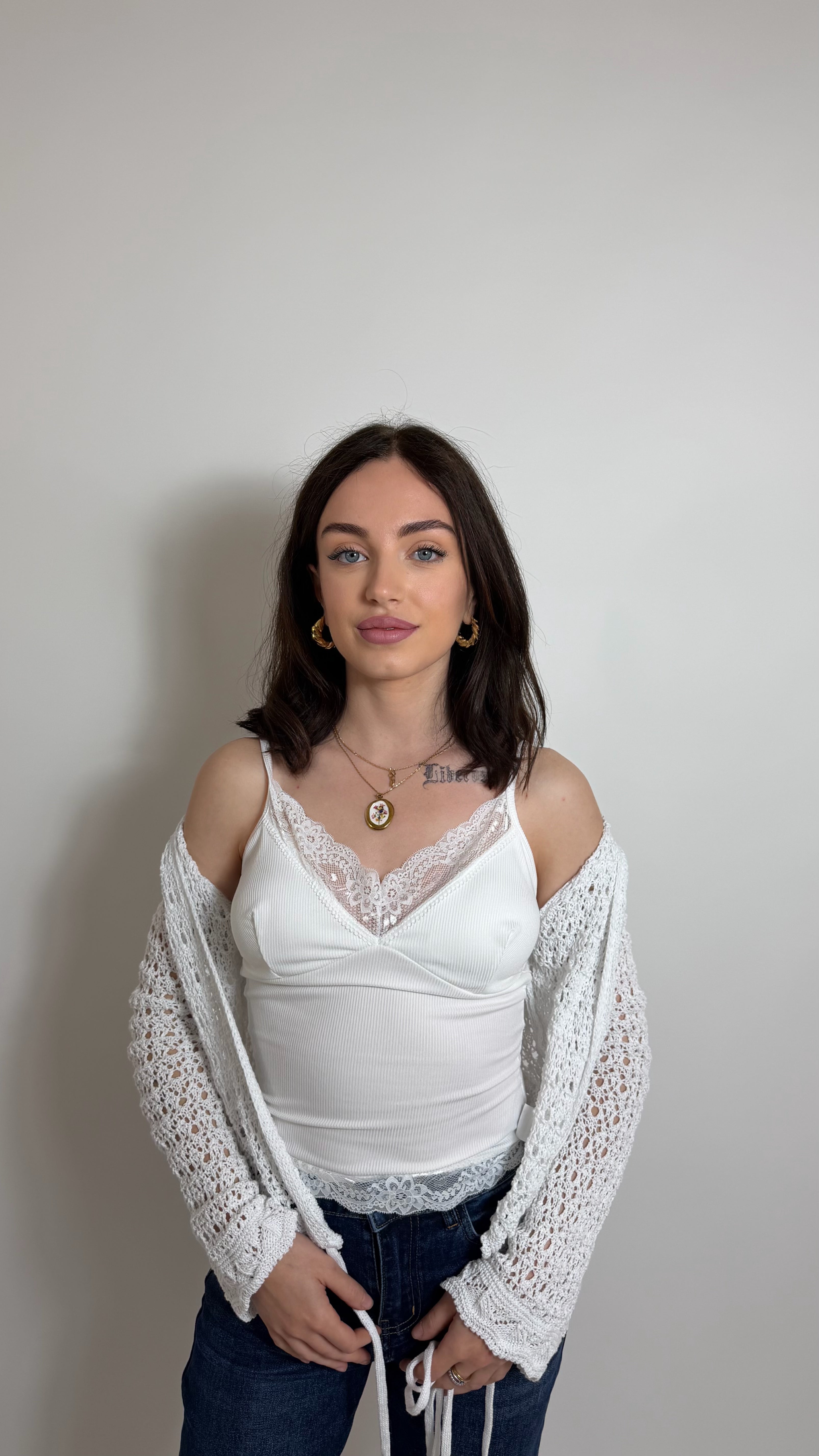 Canotta Lace Mood Bianca