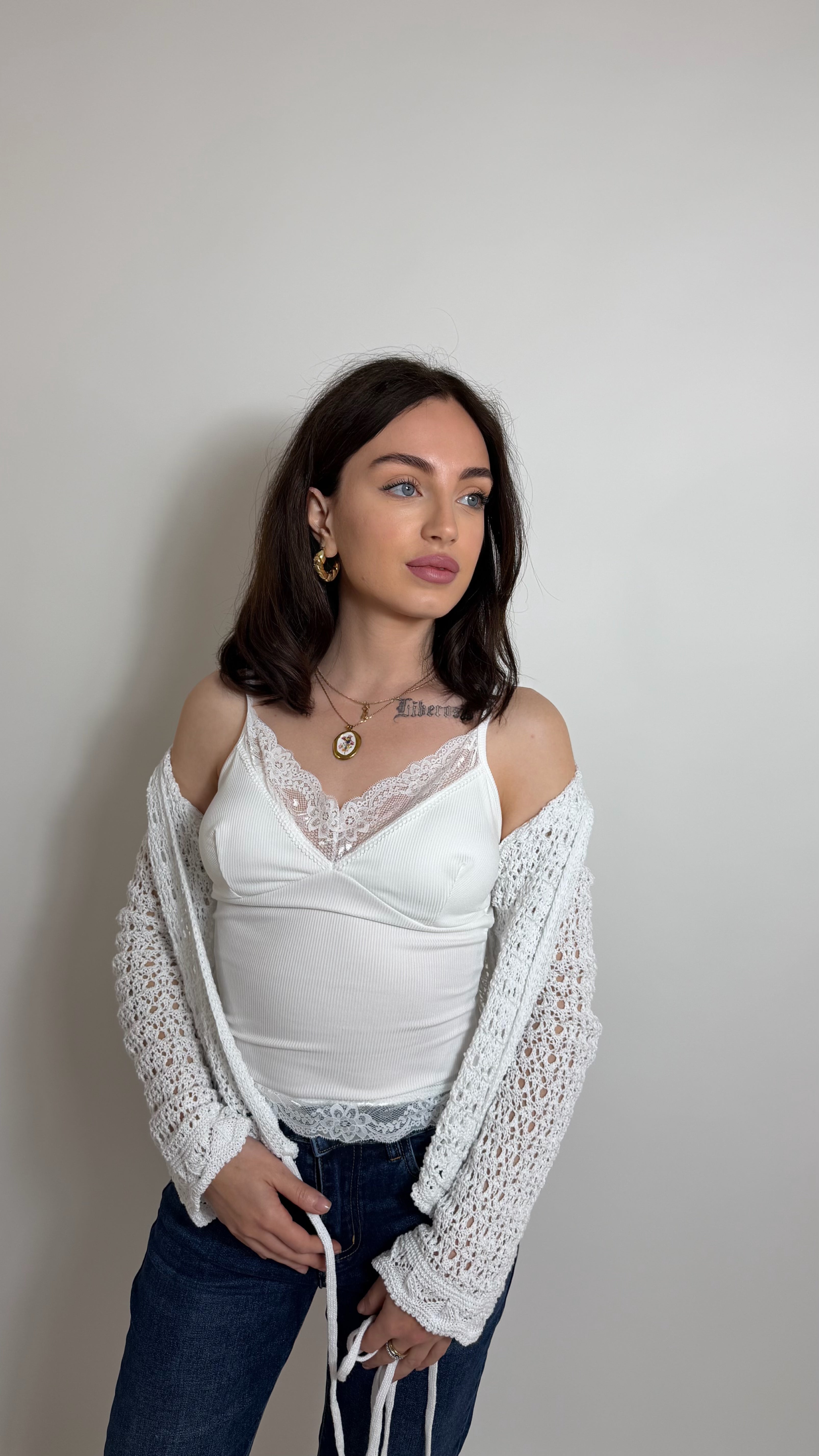 Canotta Lace Mood Bianca