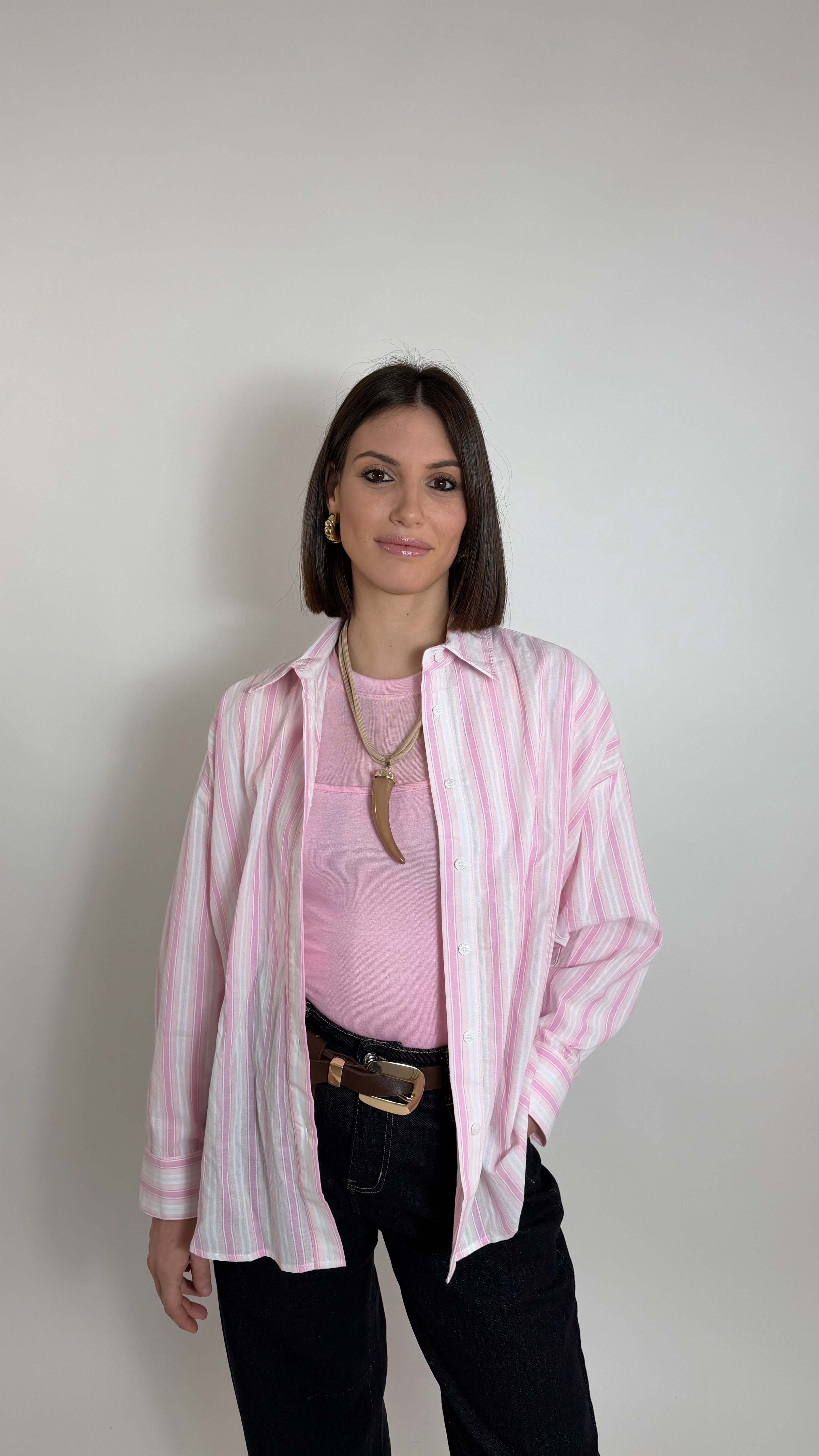 Camicia Stripes Pink