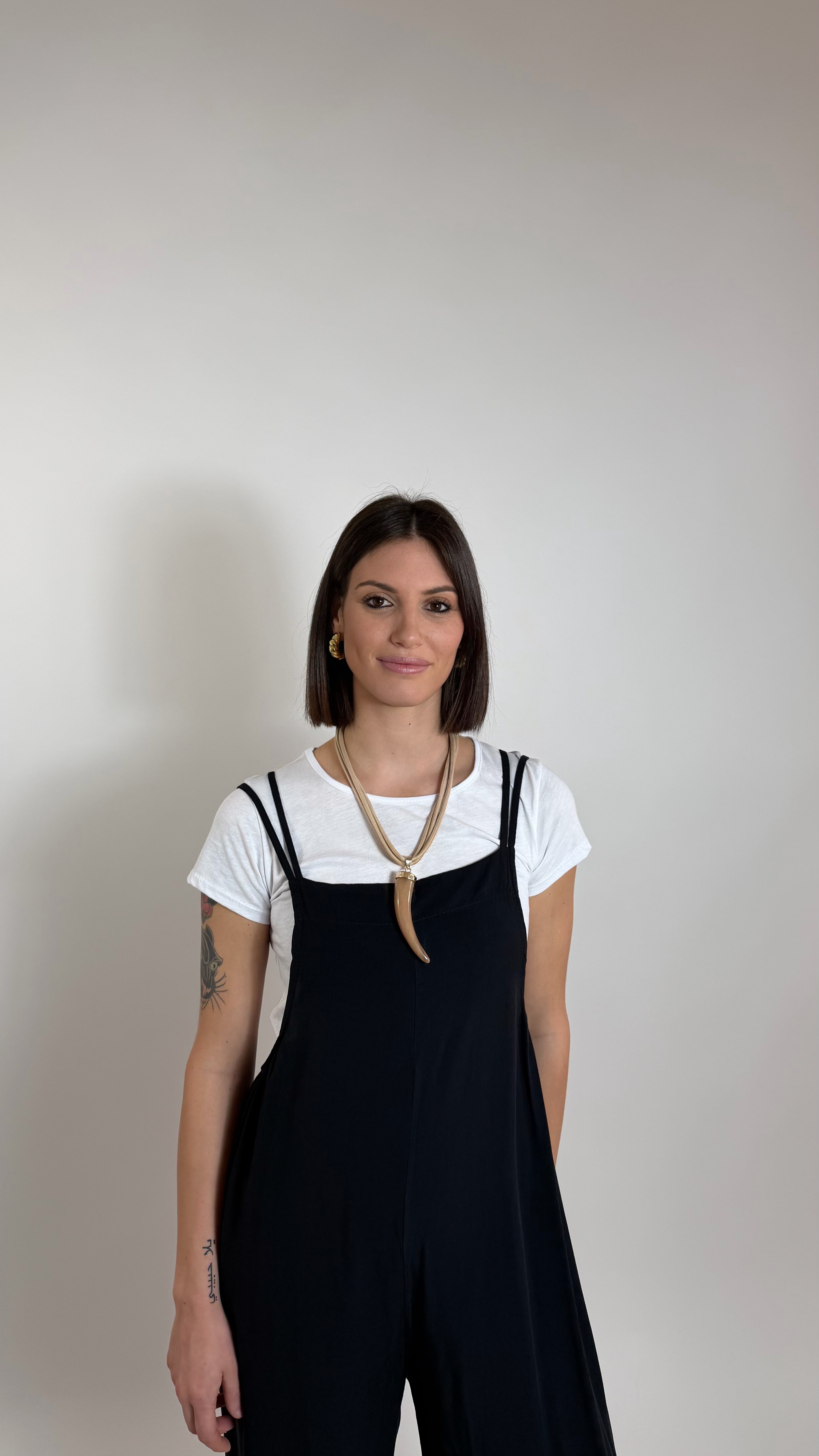 Salopette Safari T-Shirt inclusa Nera