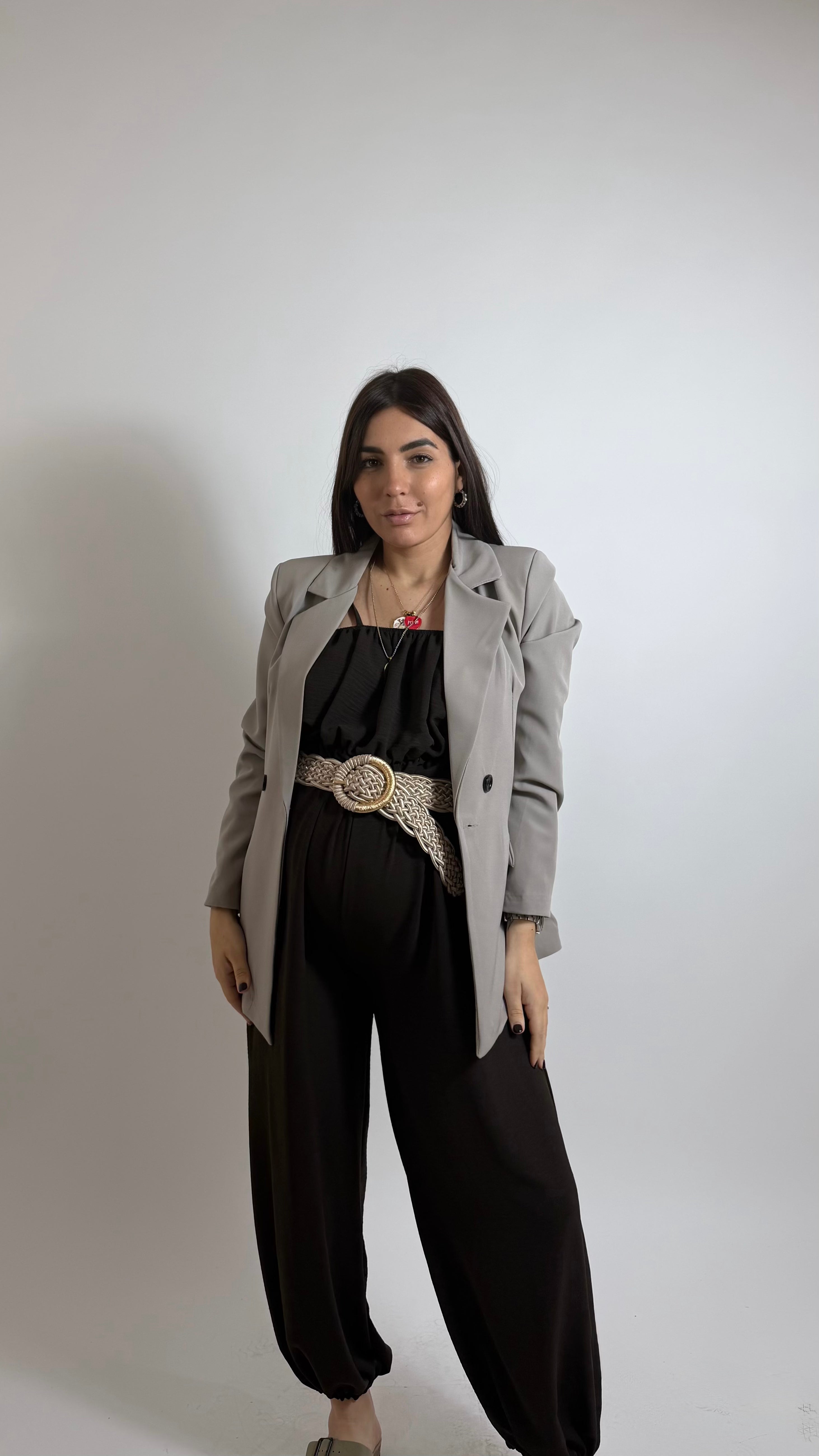 Blazer City Chic Tortora